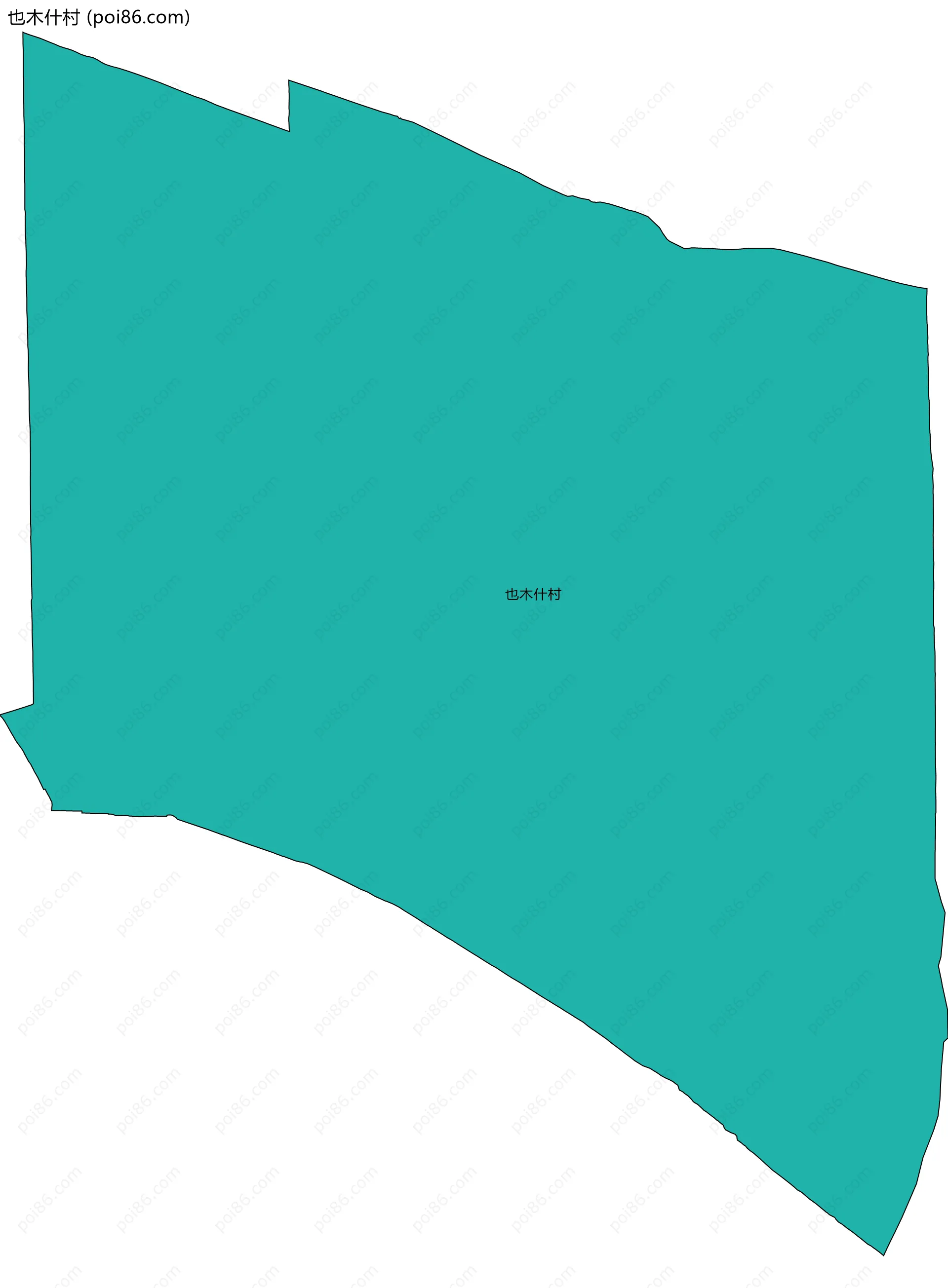 也木什村边界地图