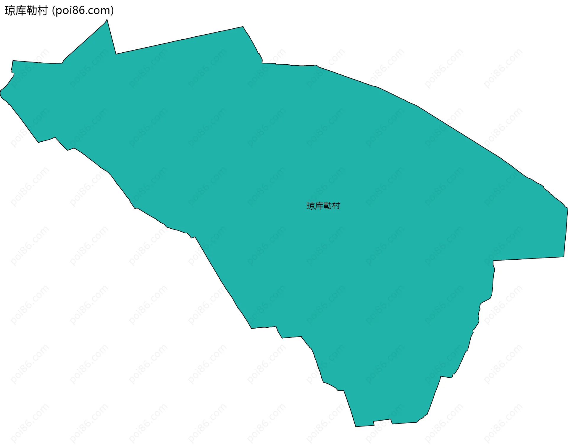 琼库勒村边界地图
