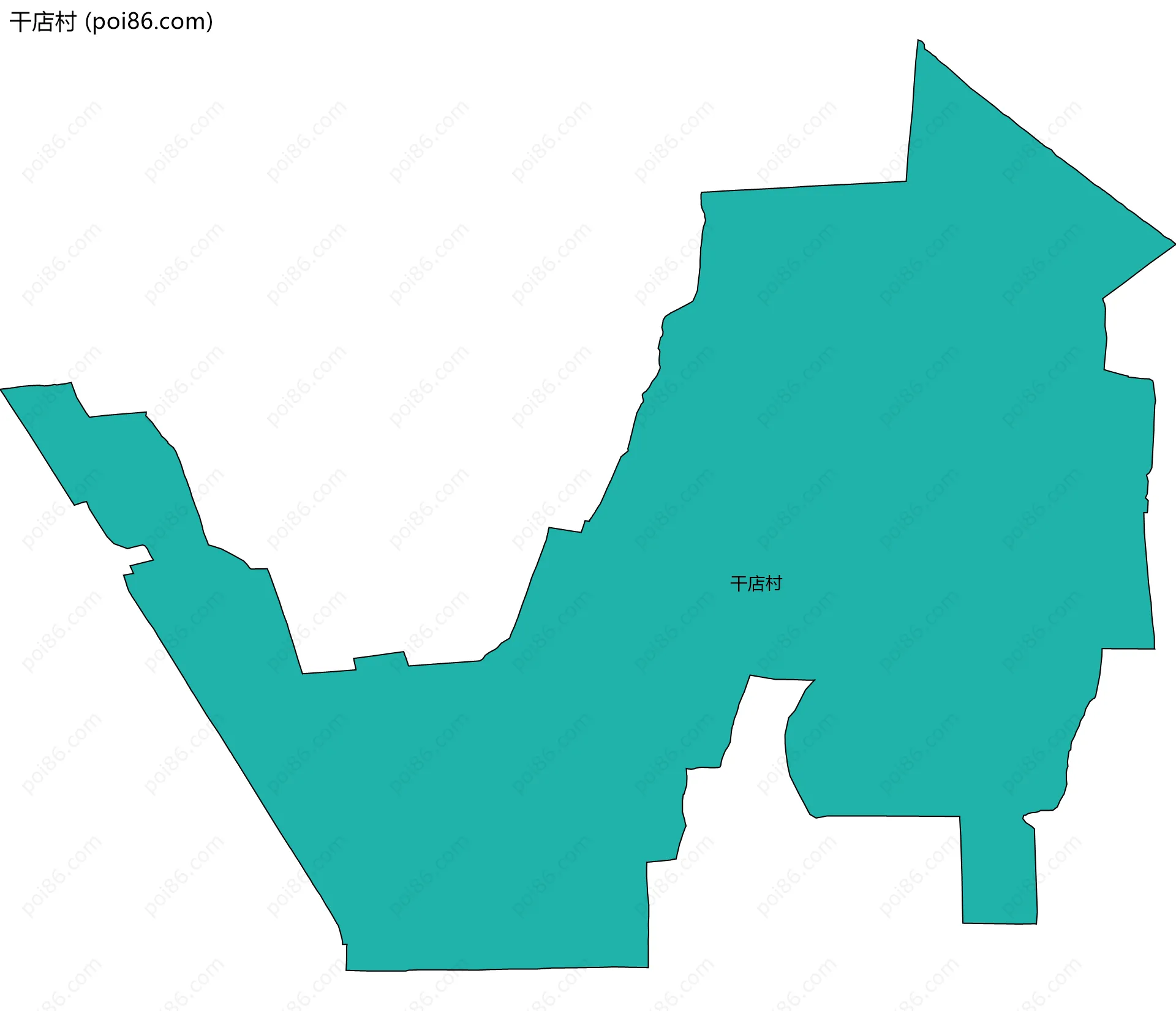 干店村边界地图