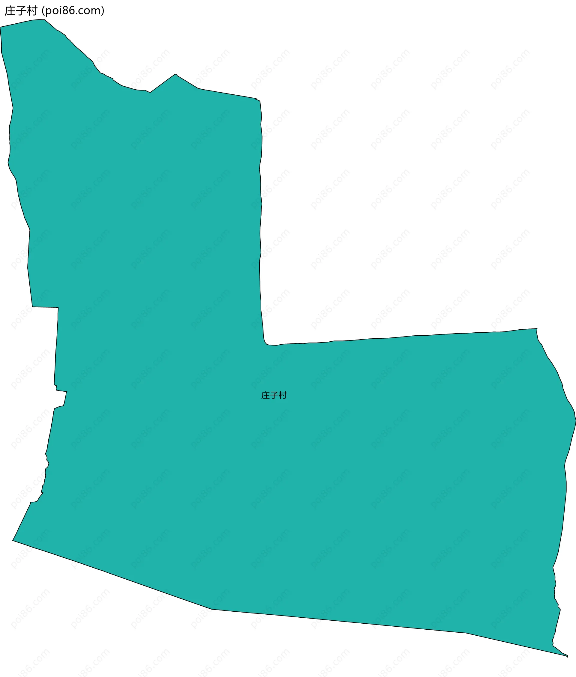 庄子村边界地图