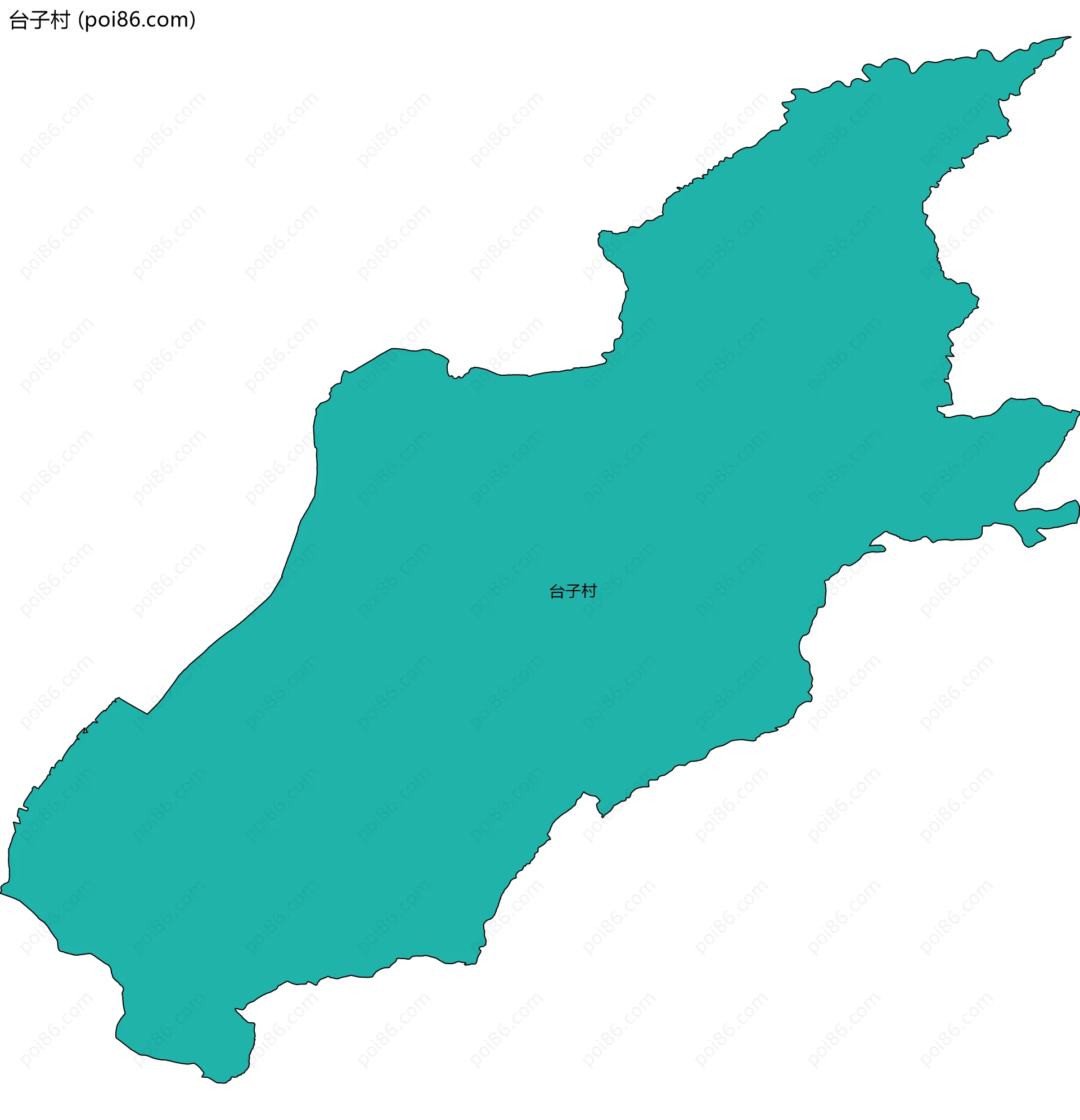 台子村边界地图