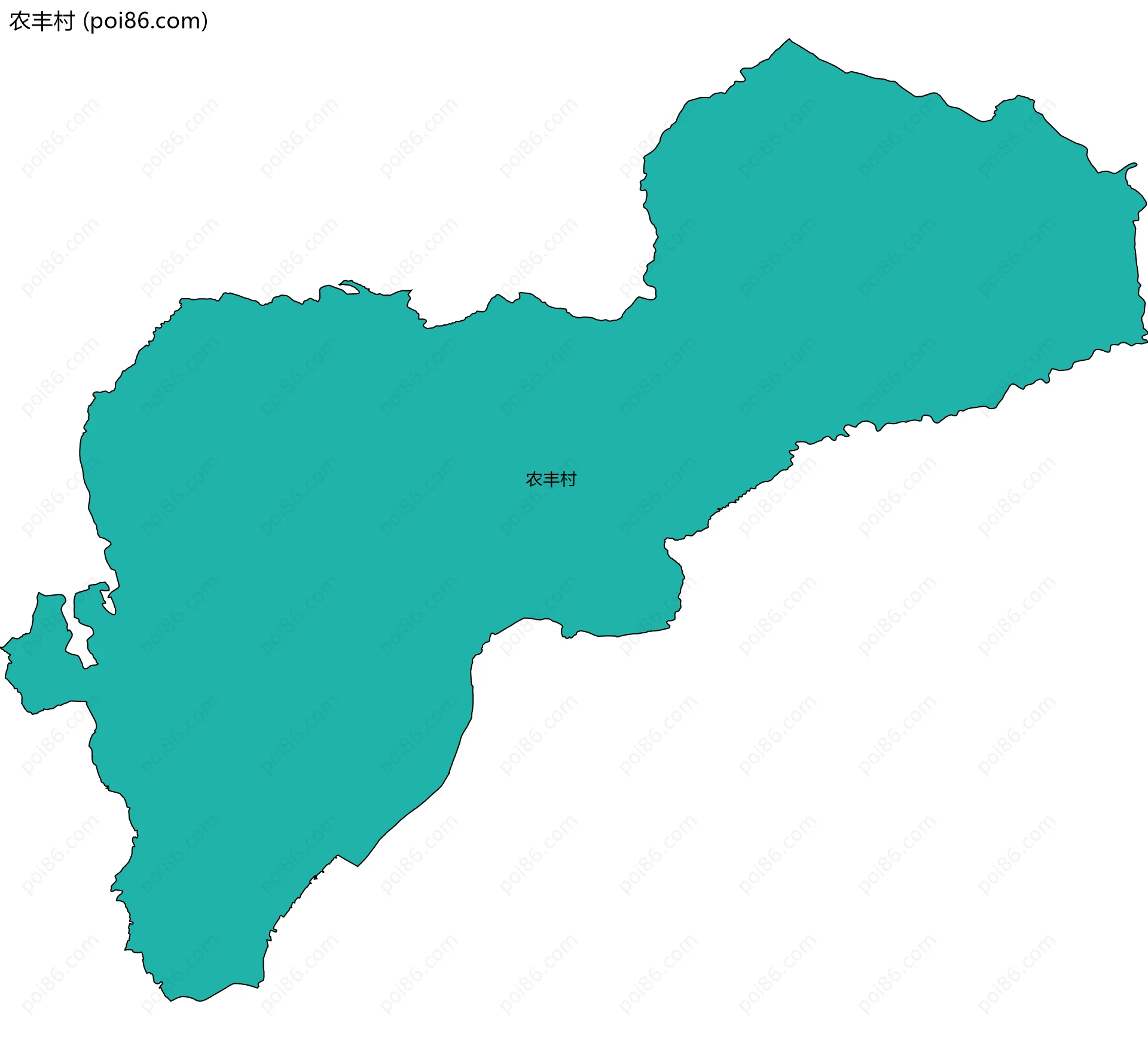 农丰村边界地图