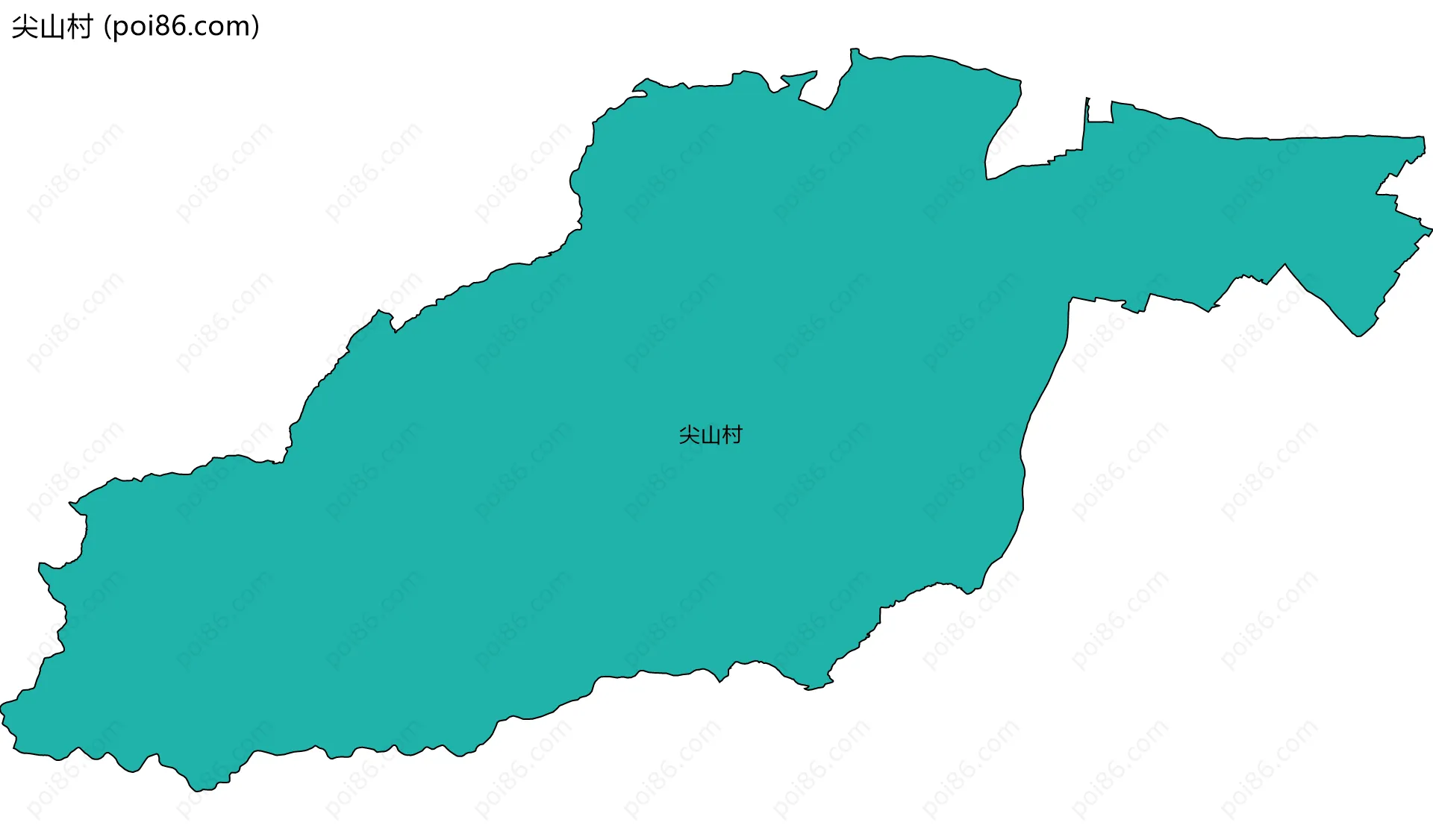 尖山村边界地图