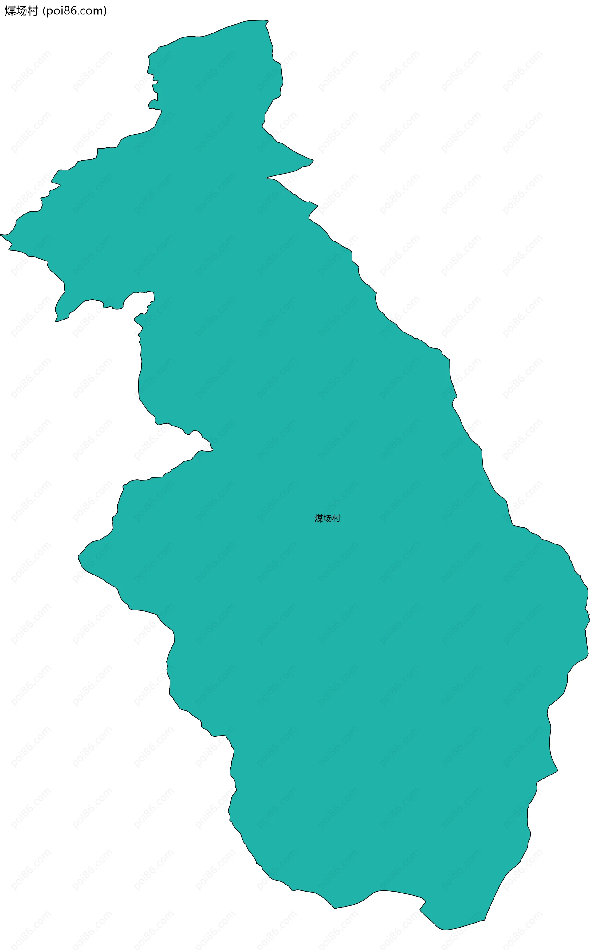 煤场村边界地图