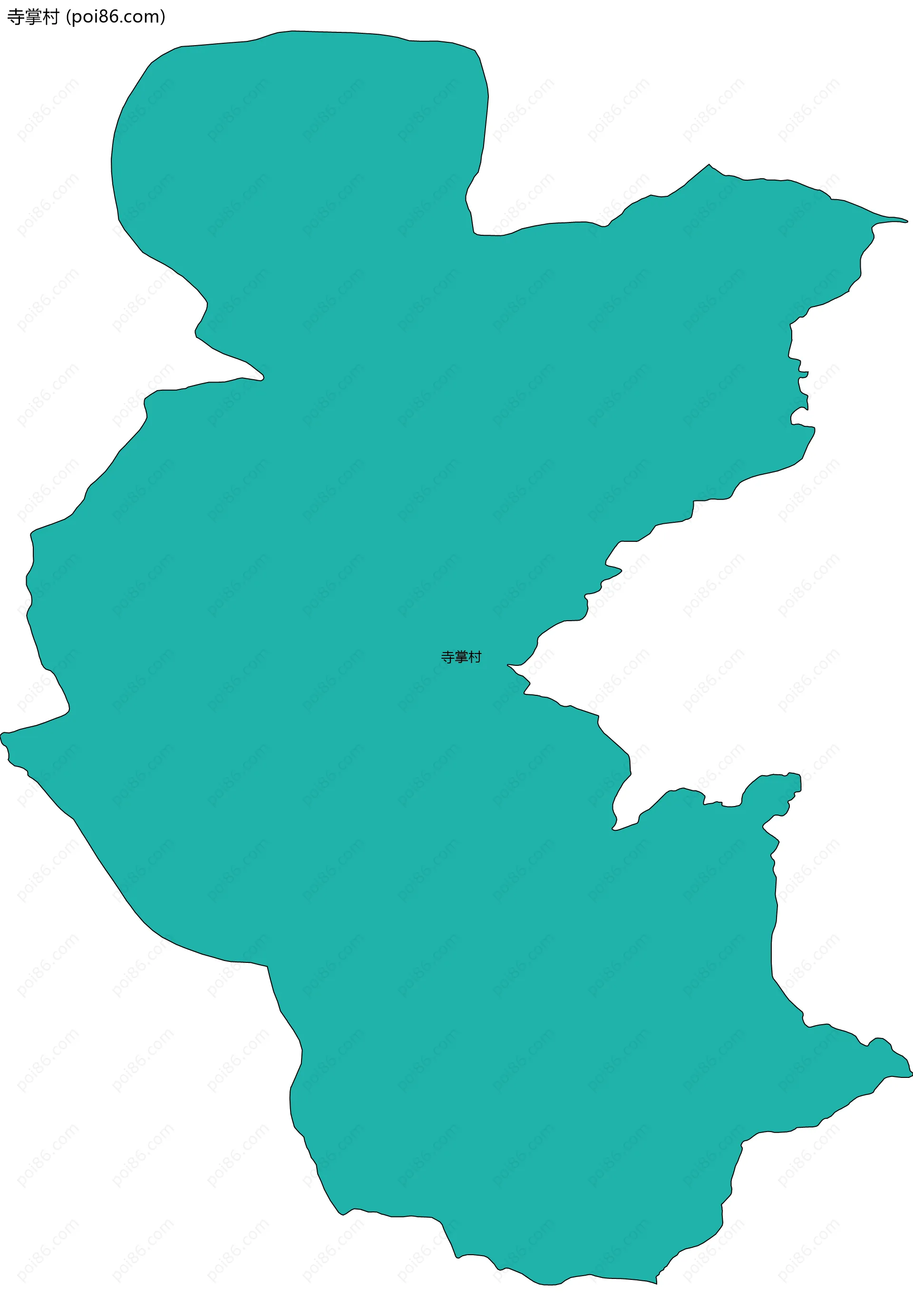 寺掌村边界地图