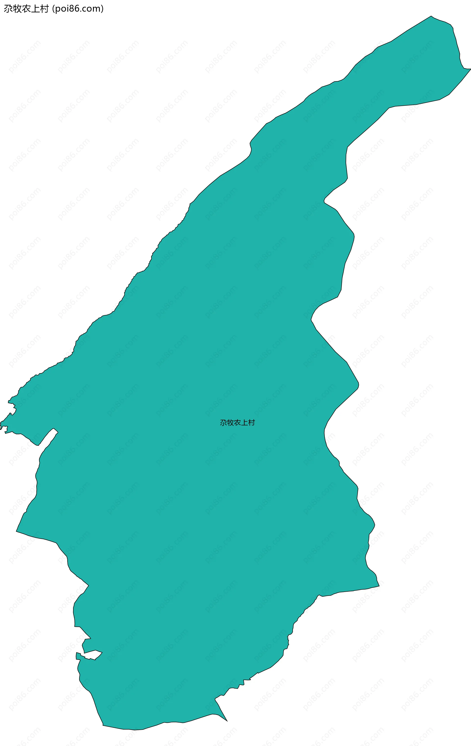 尕牧农上村边界地图