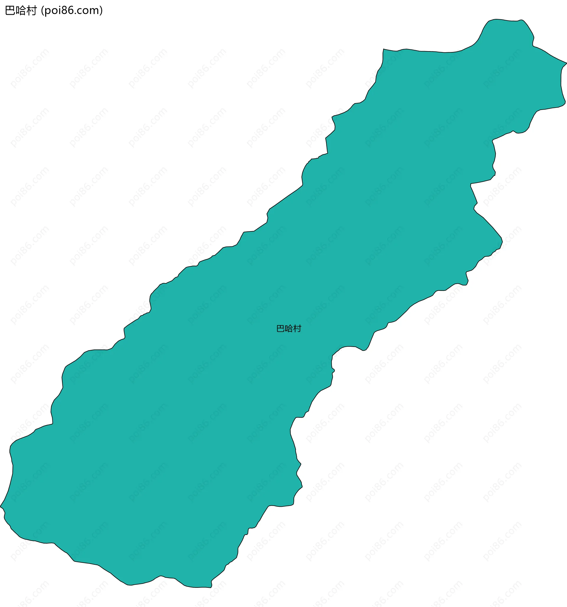 巴哈村边界地图