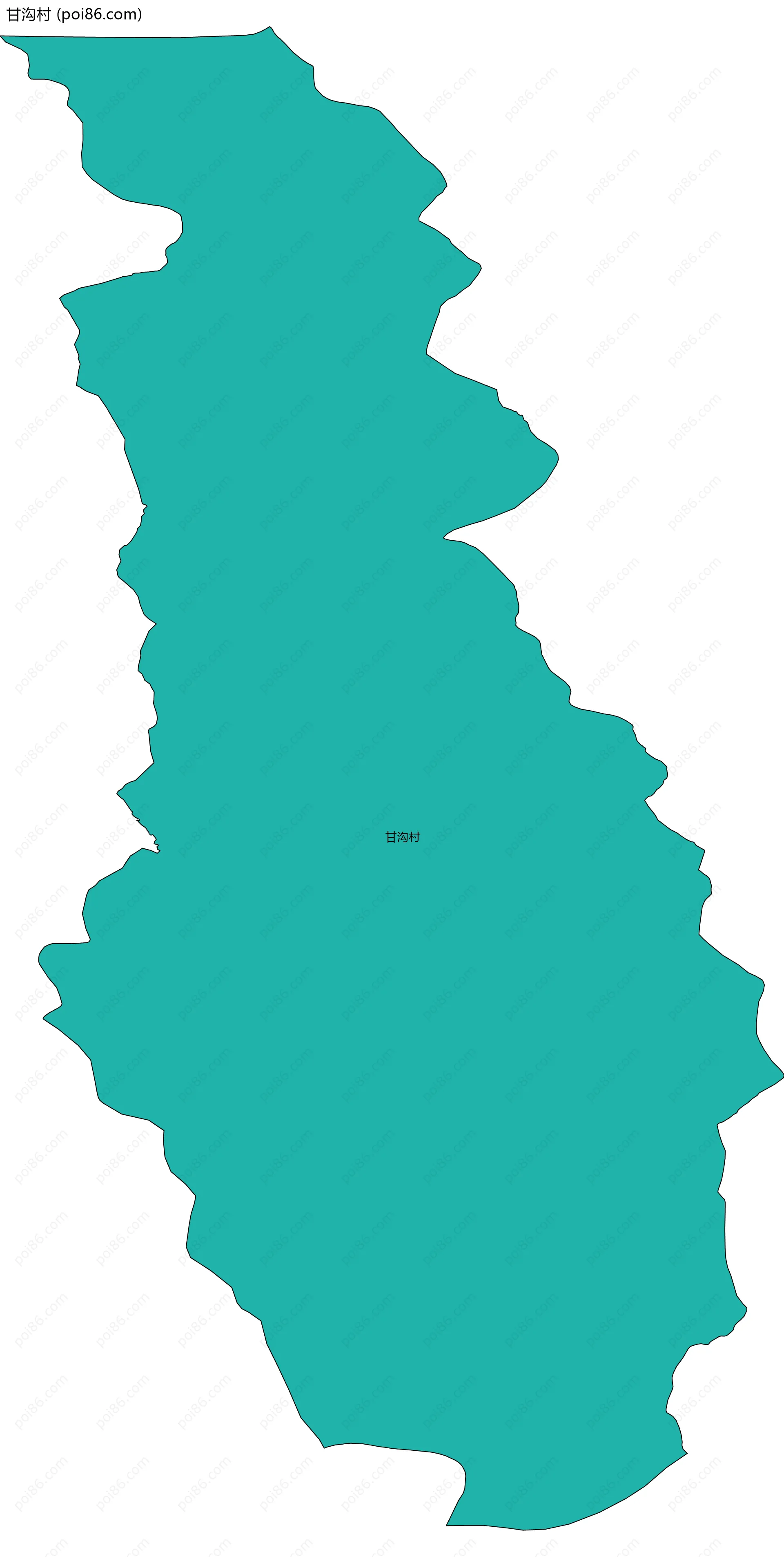 甘沟村边界地图