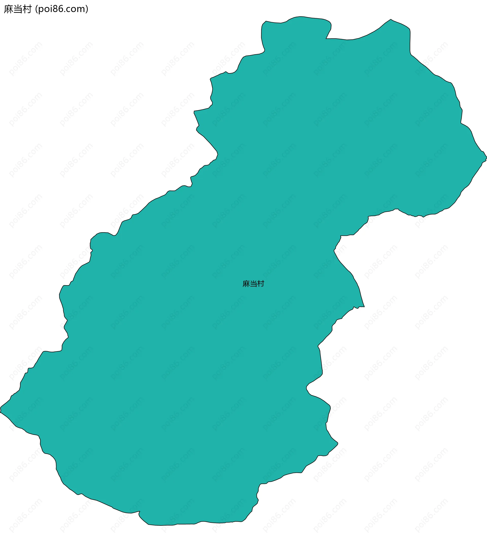 麻当村边界地图