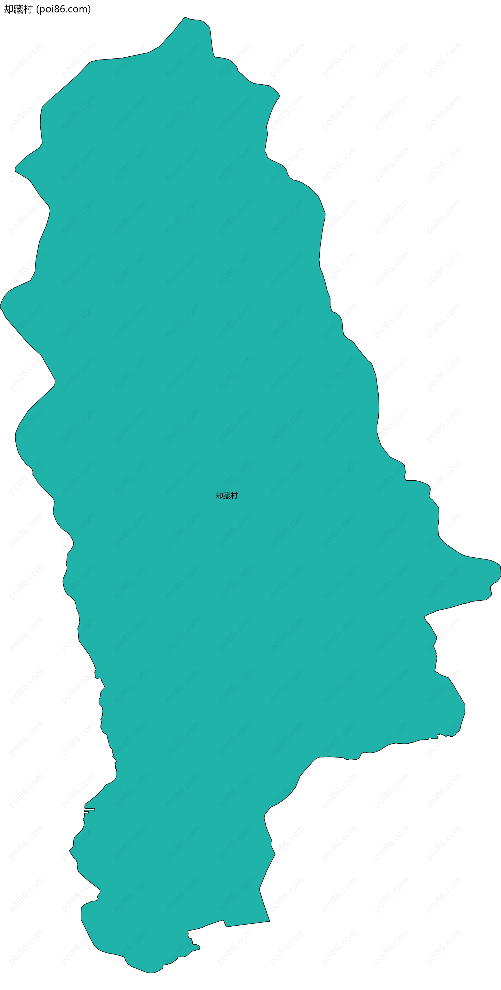 却藏村边界地图