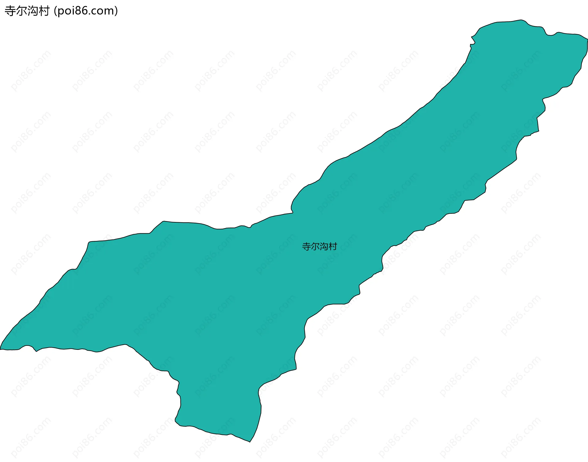 寺尔沟村边界地图