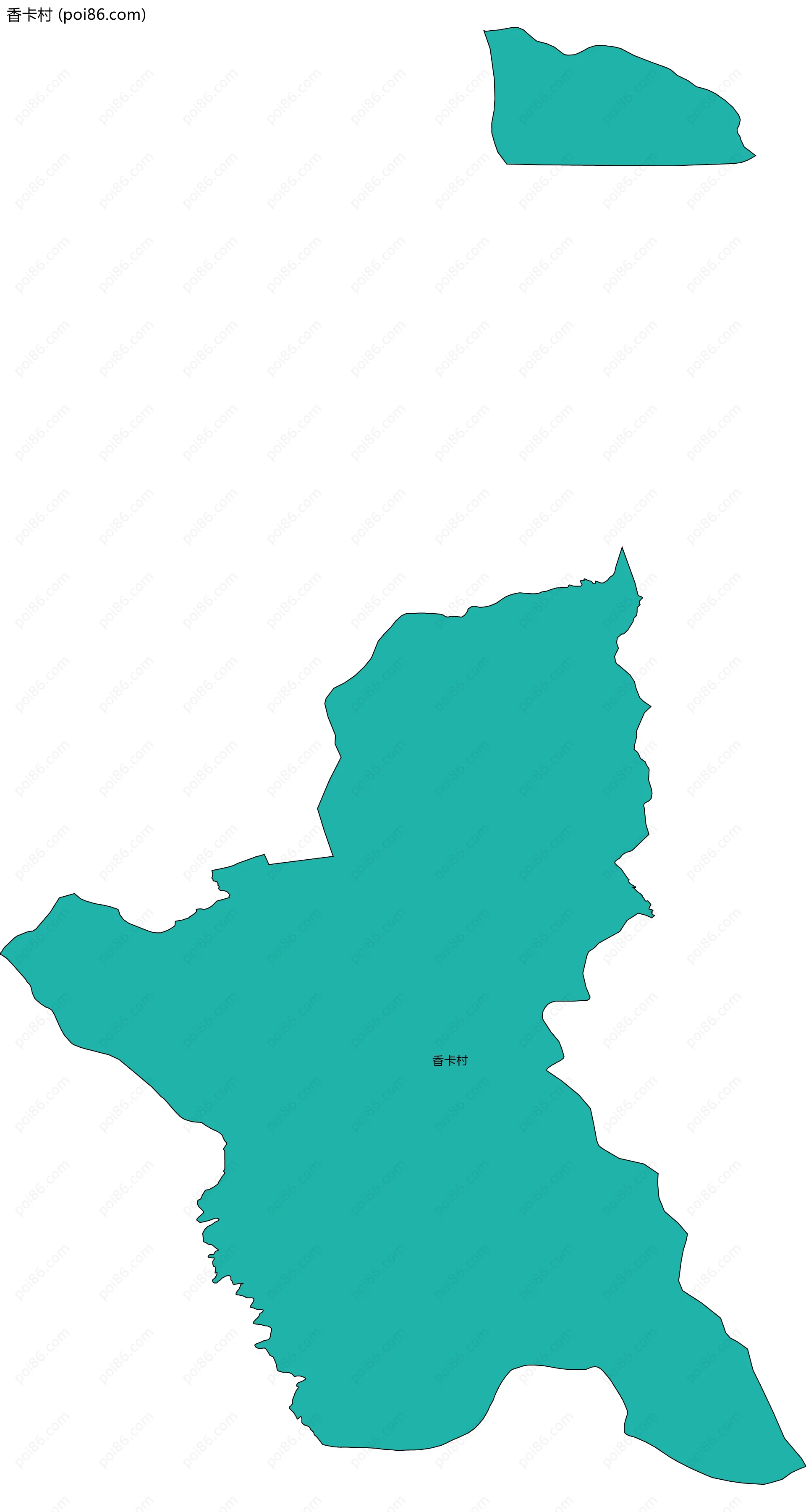 香卡村边界地图