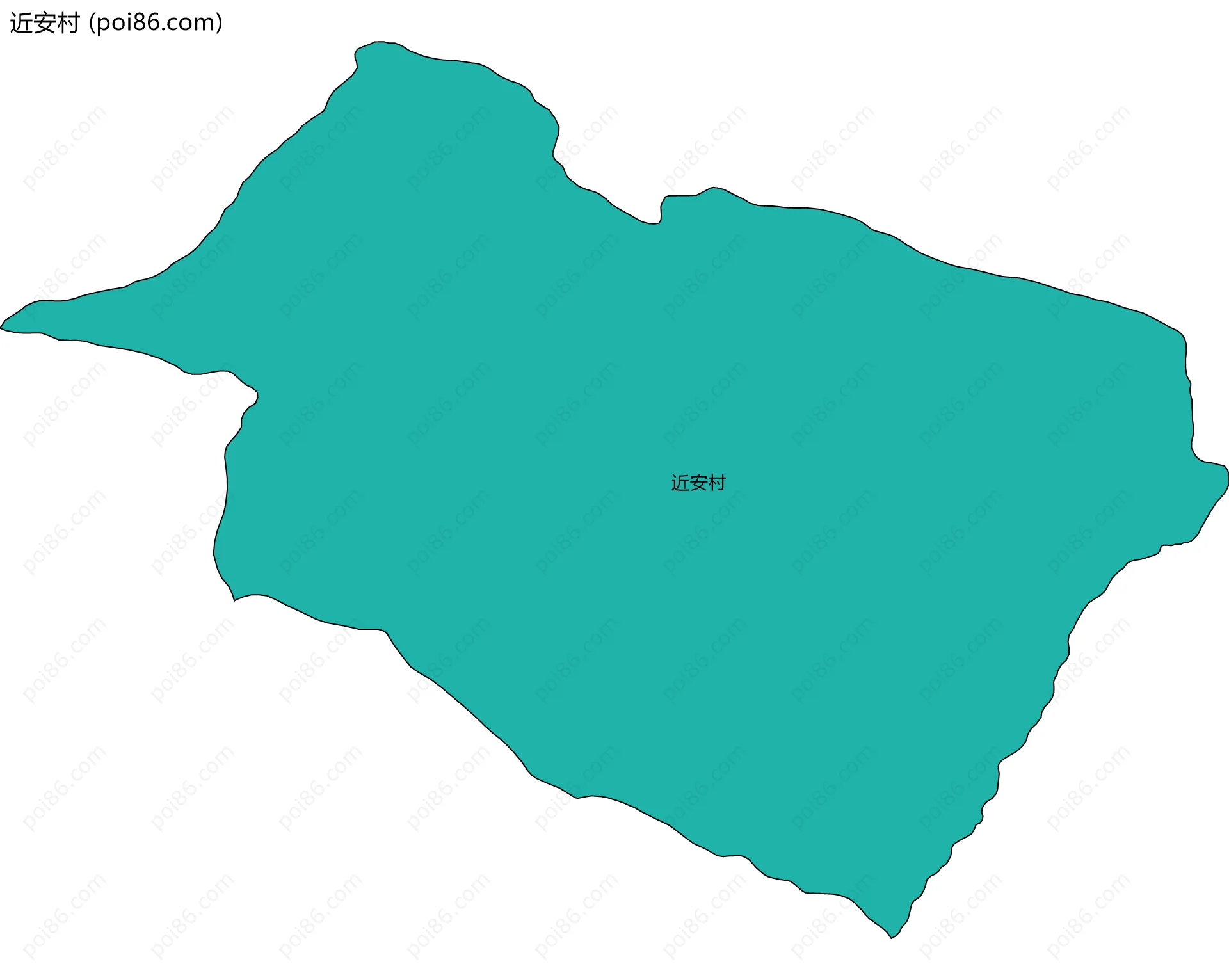 近安村边界地图
