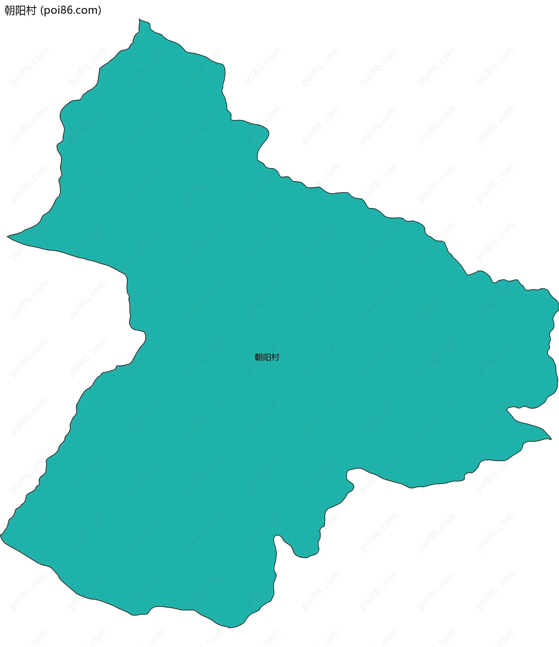 朝阳村边界地图