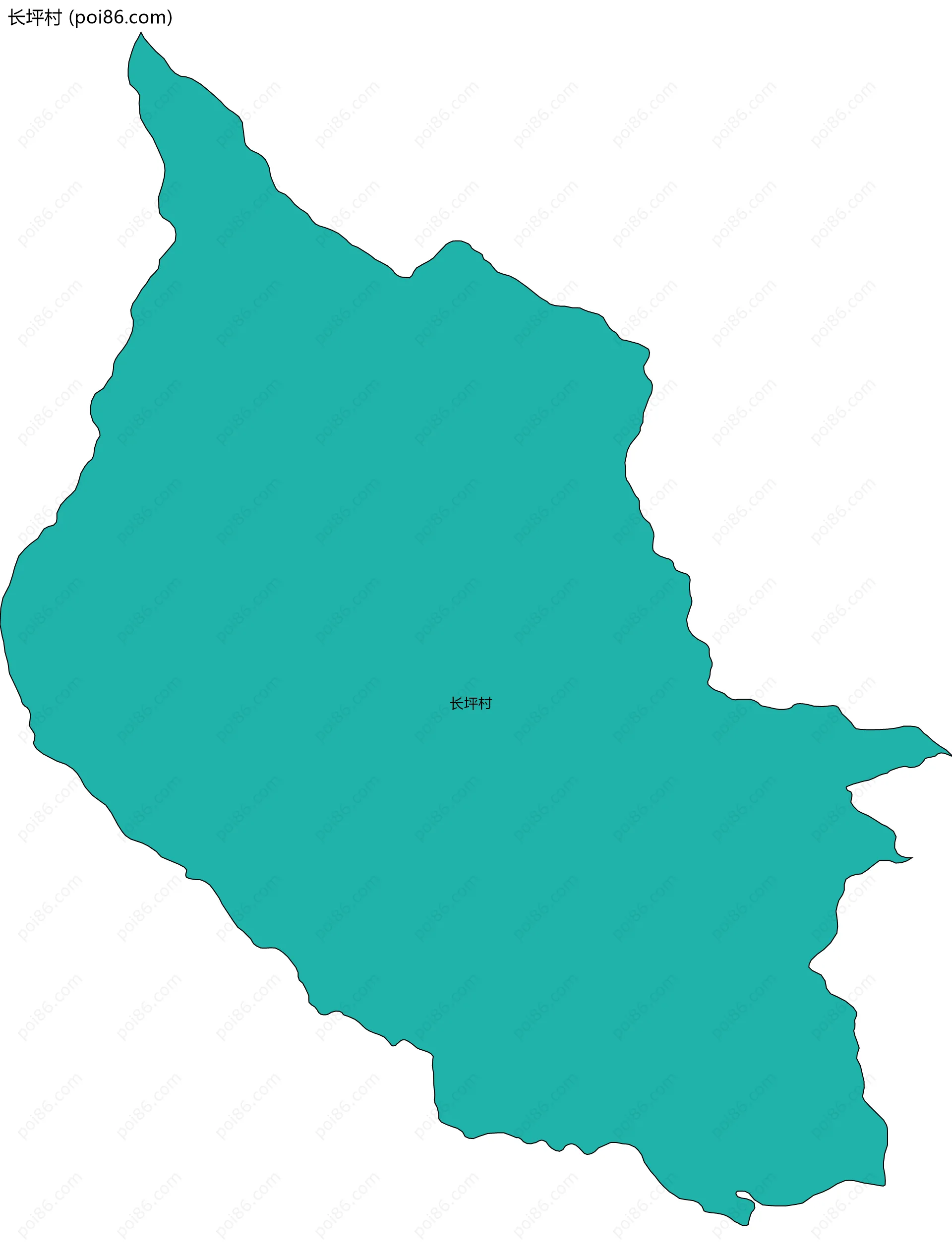 长坪村边界地图