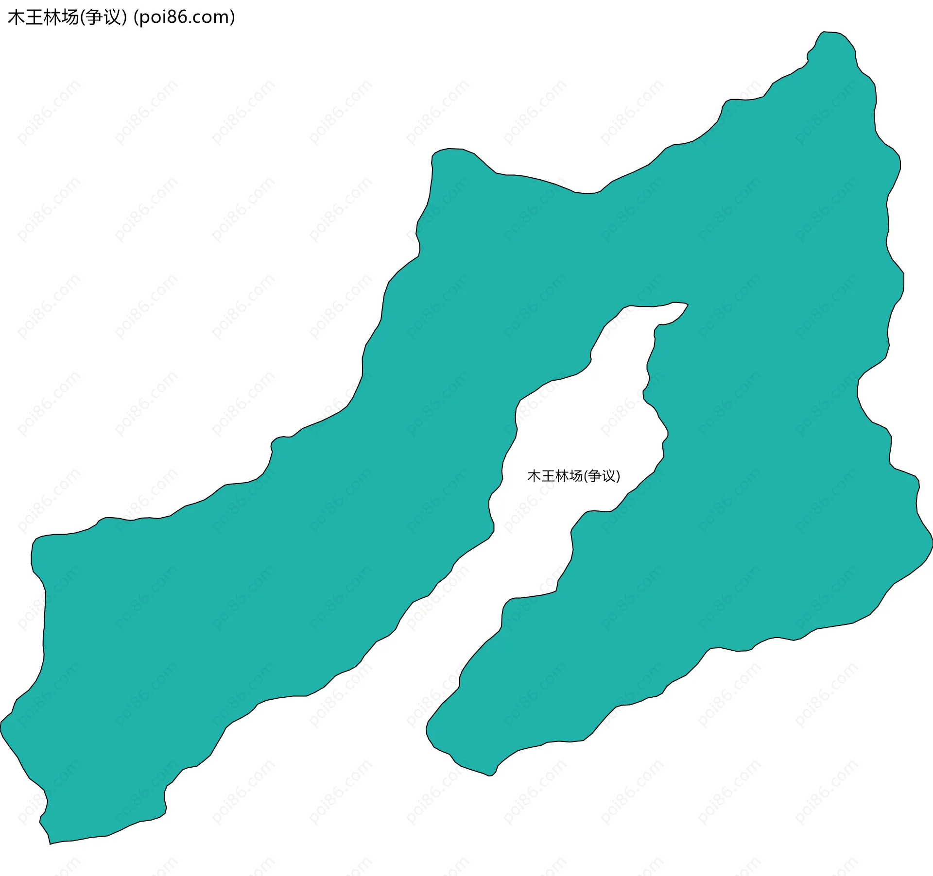 木王林场(争议)边界地图
