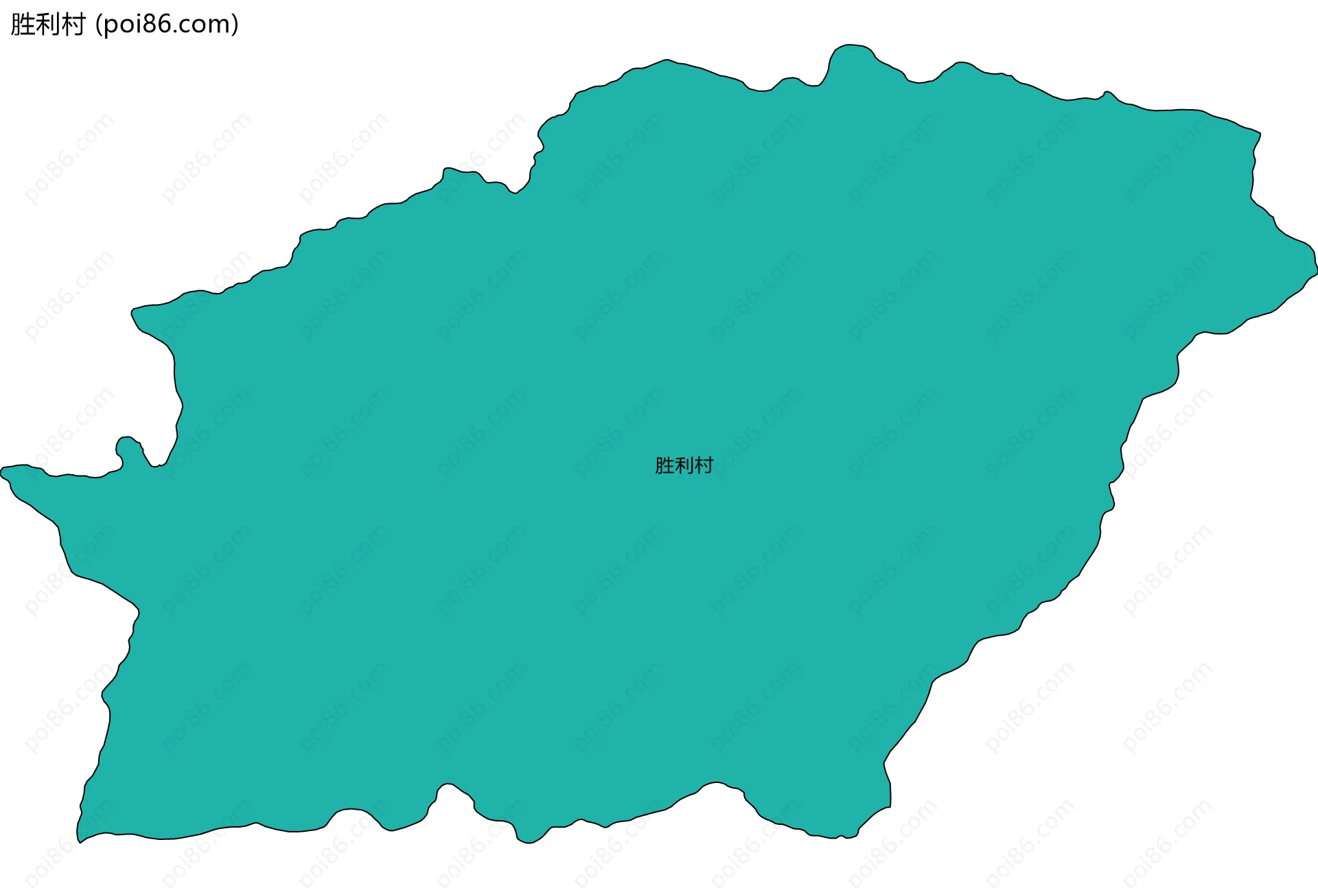 胜利村边界地图