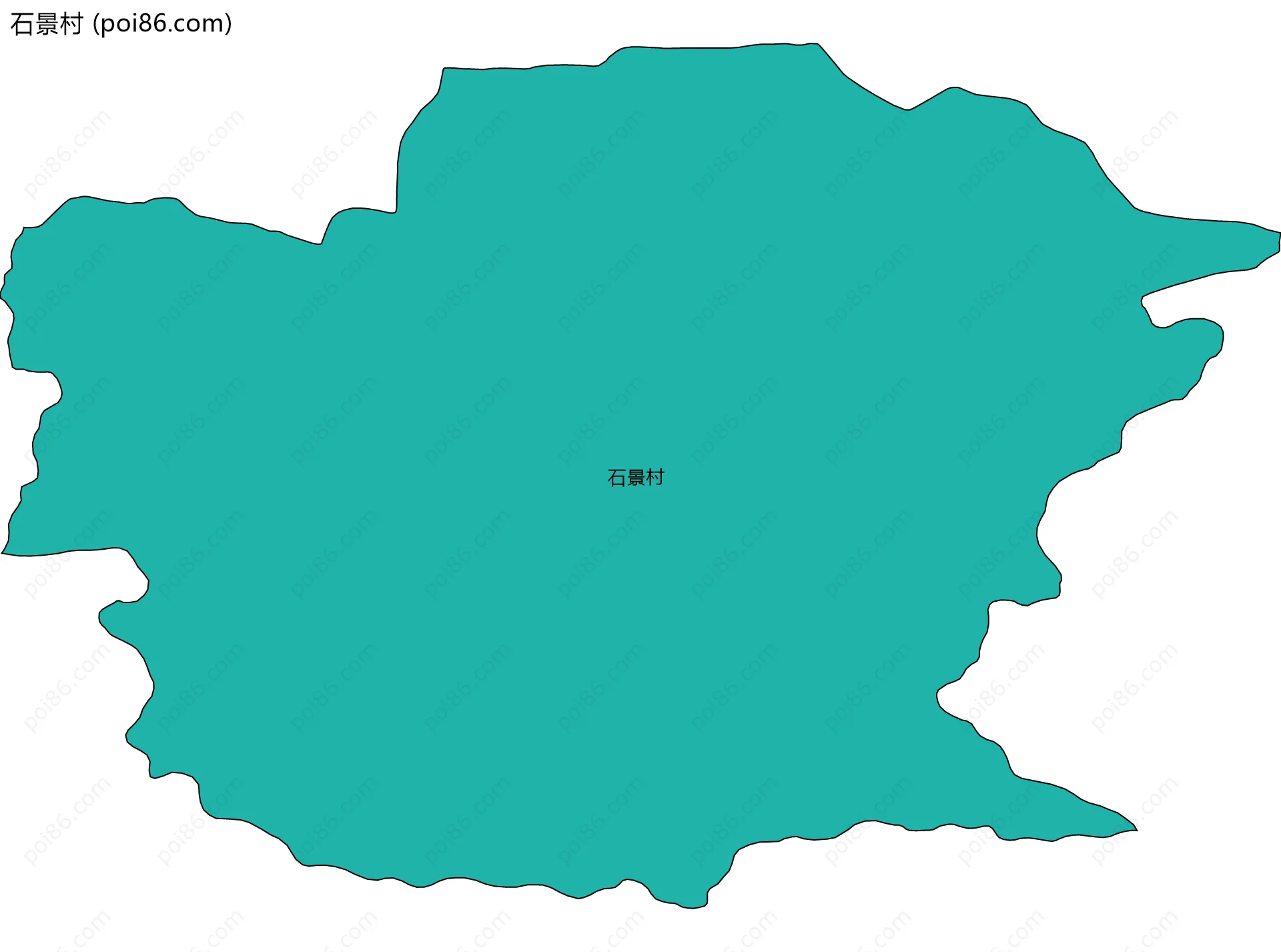 石景村边界地图