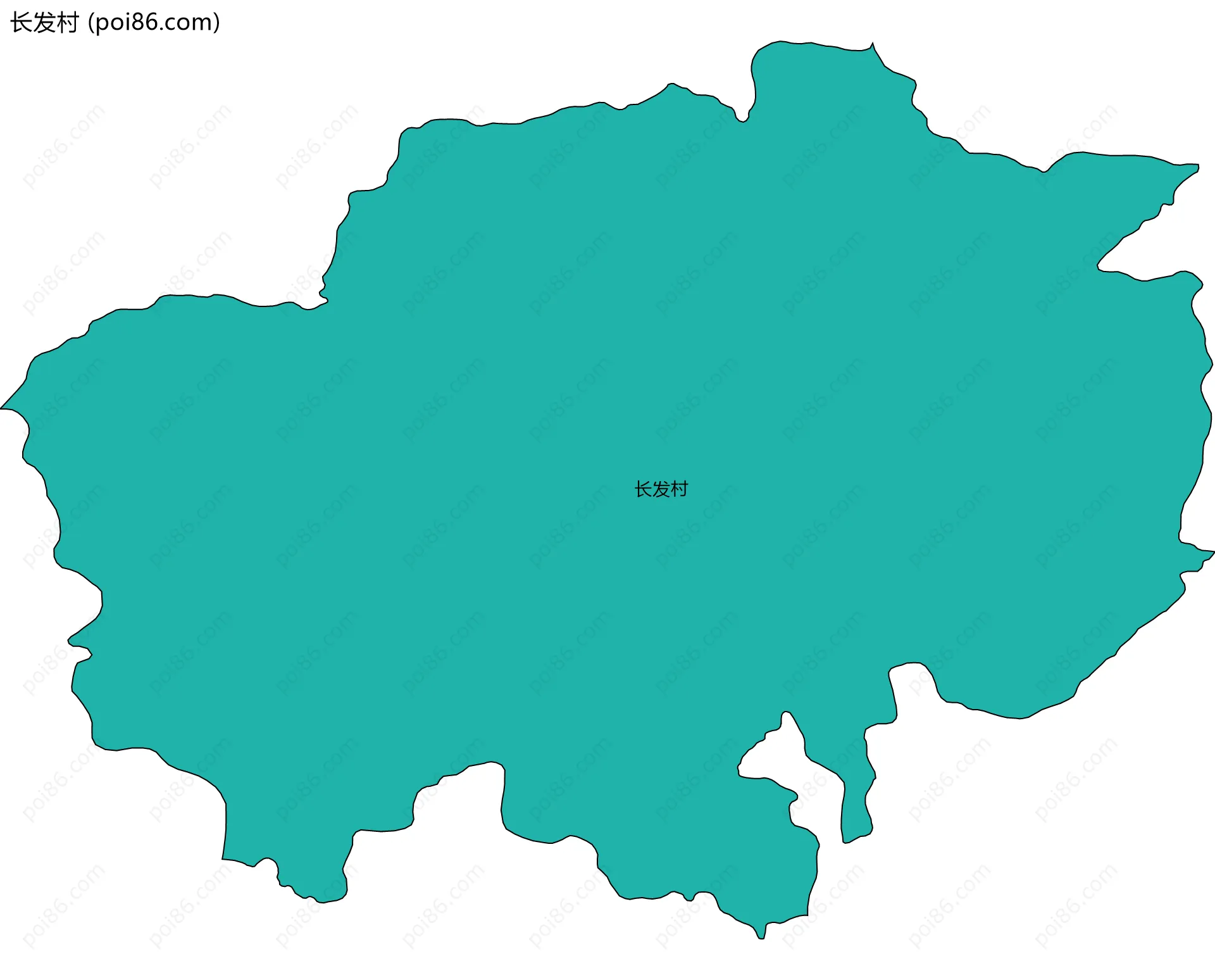 长发村边界地图