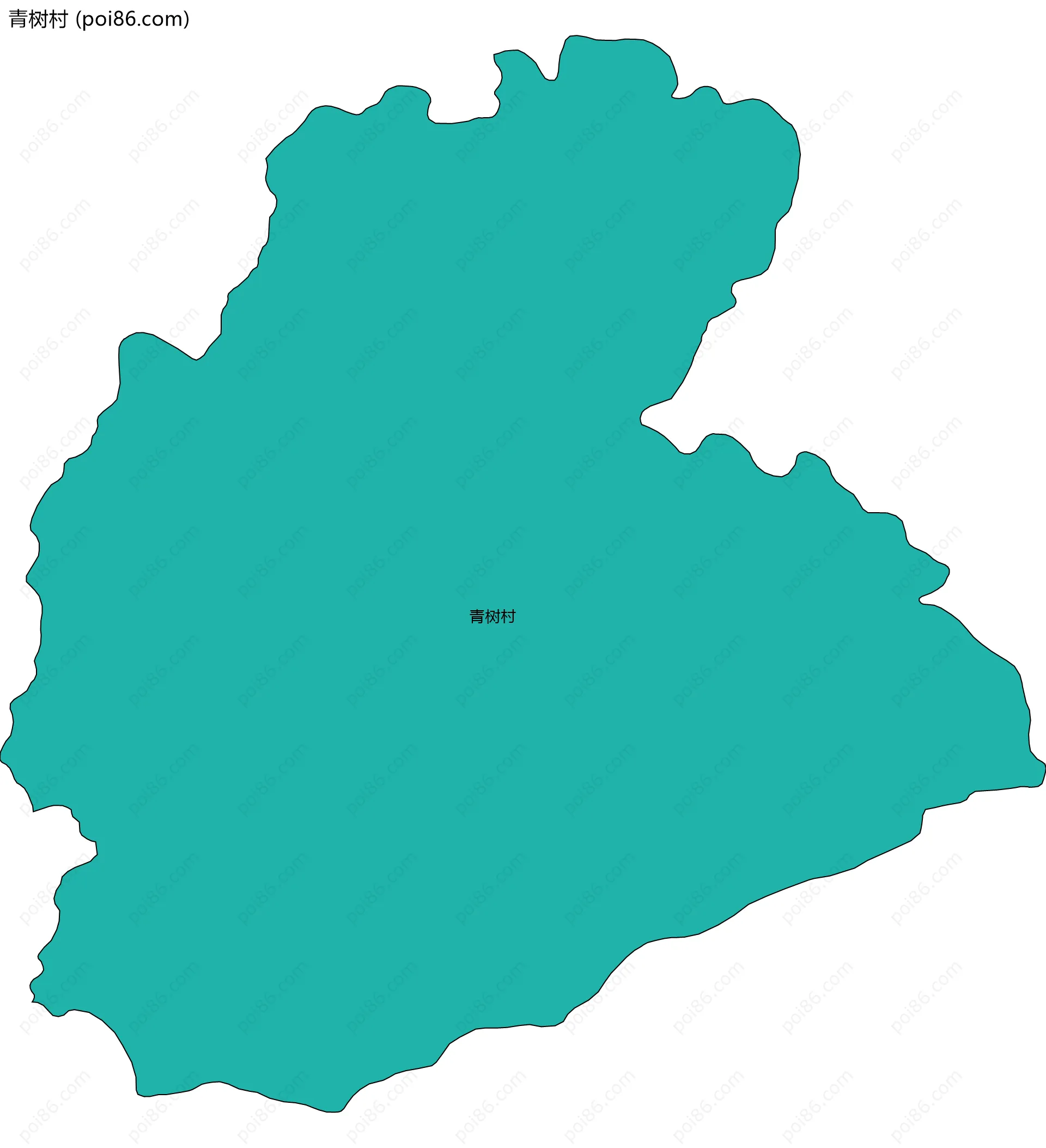 青树村边界地图