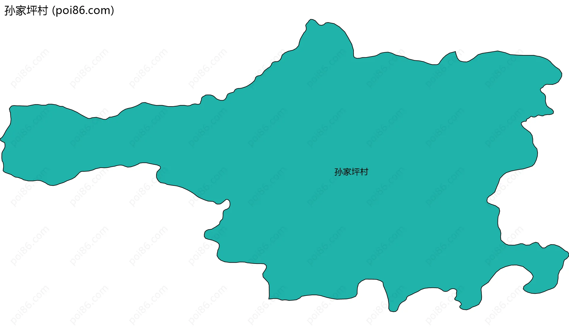 孙家坪村边界地图