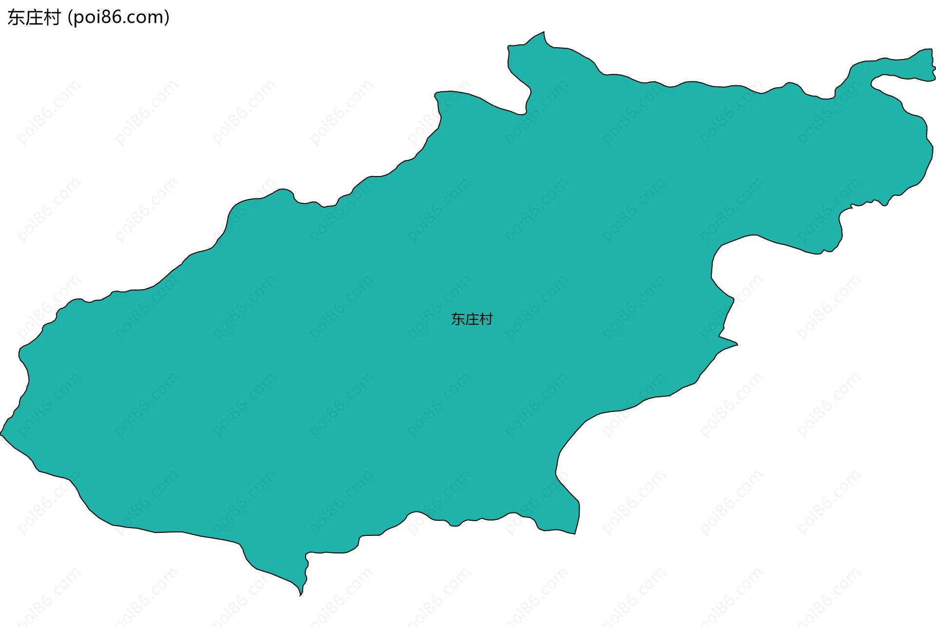 东庄村边界地图