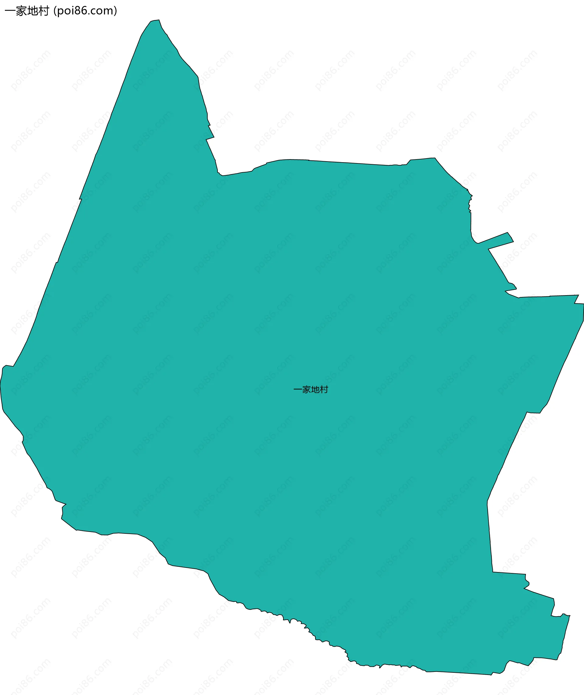 一家地村边界地图