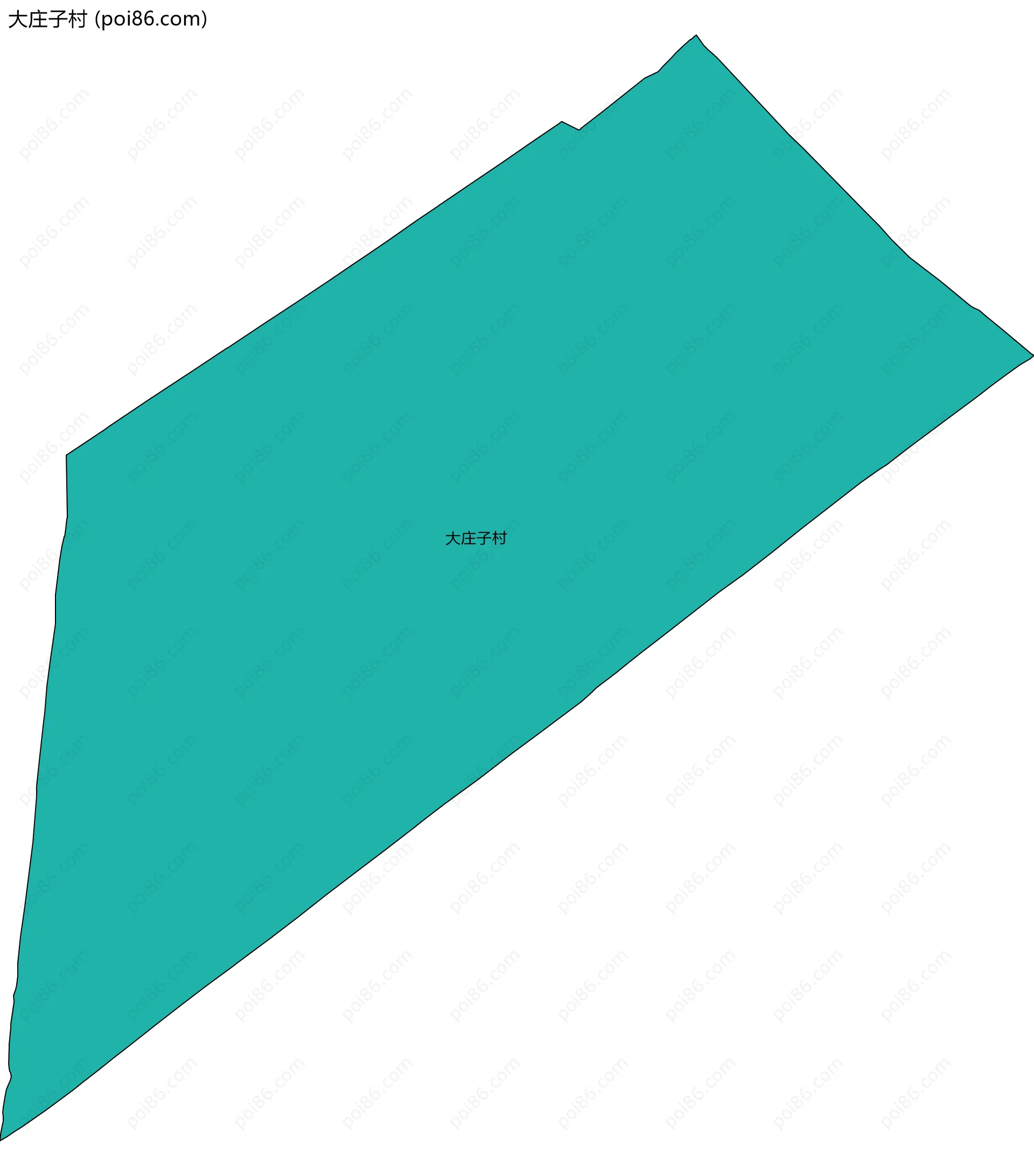 大庄子村边界地图