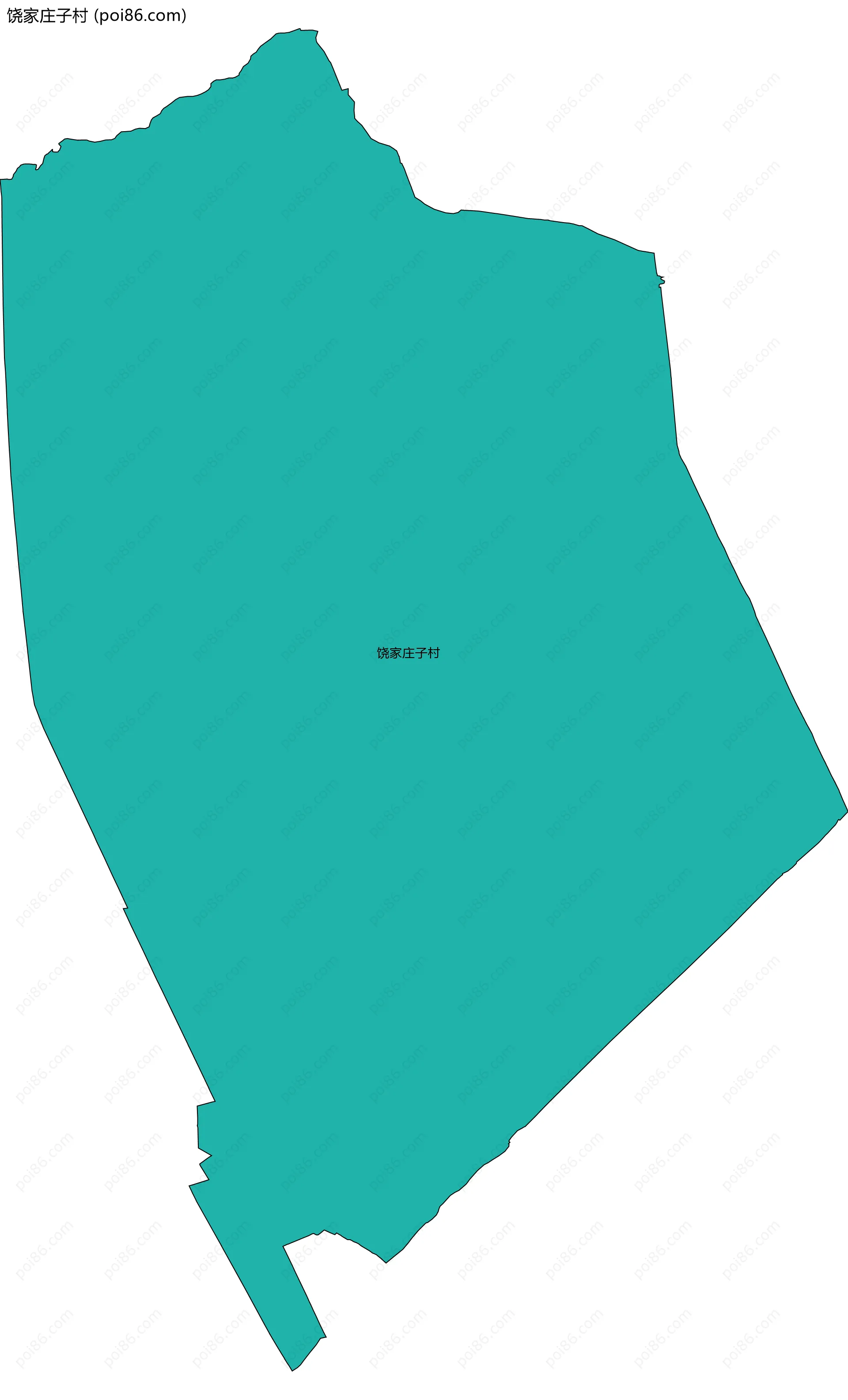 饶家庄子村边界地图