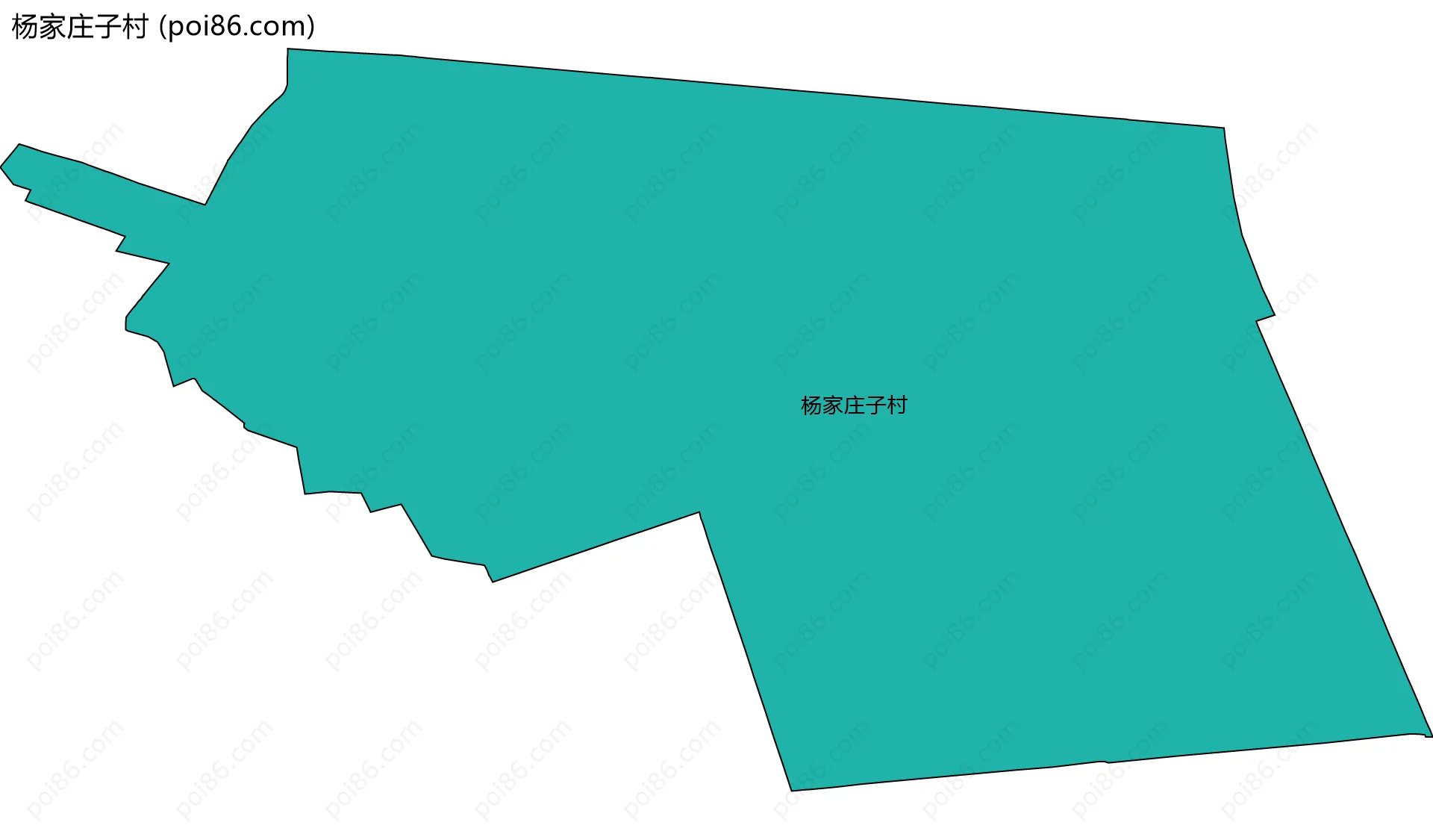 杨家庄子村边界地图