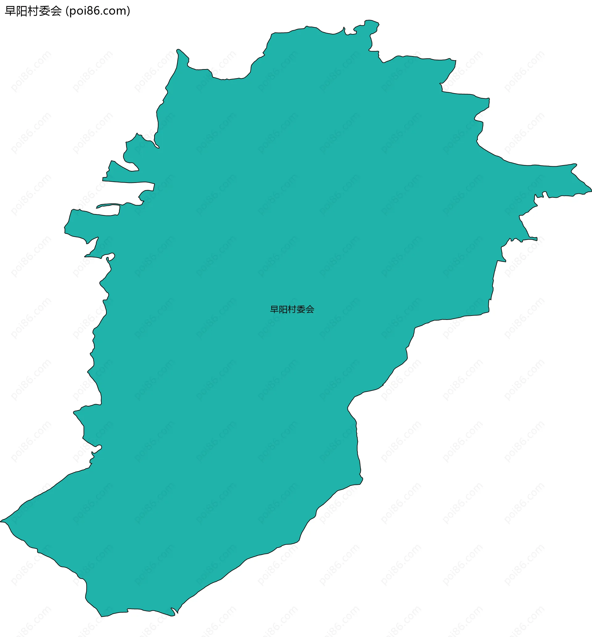 早阳村委会边界地图