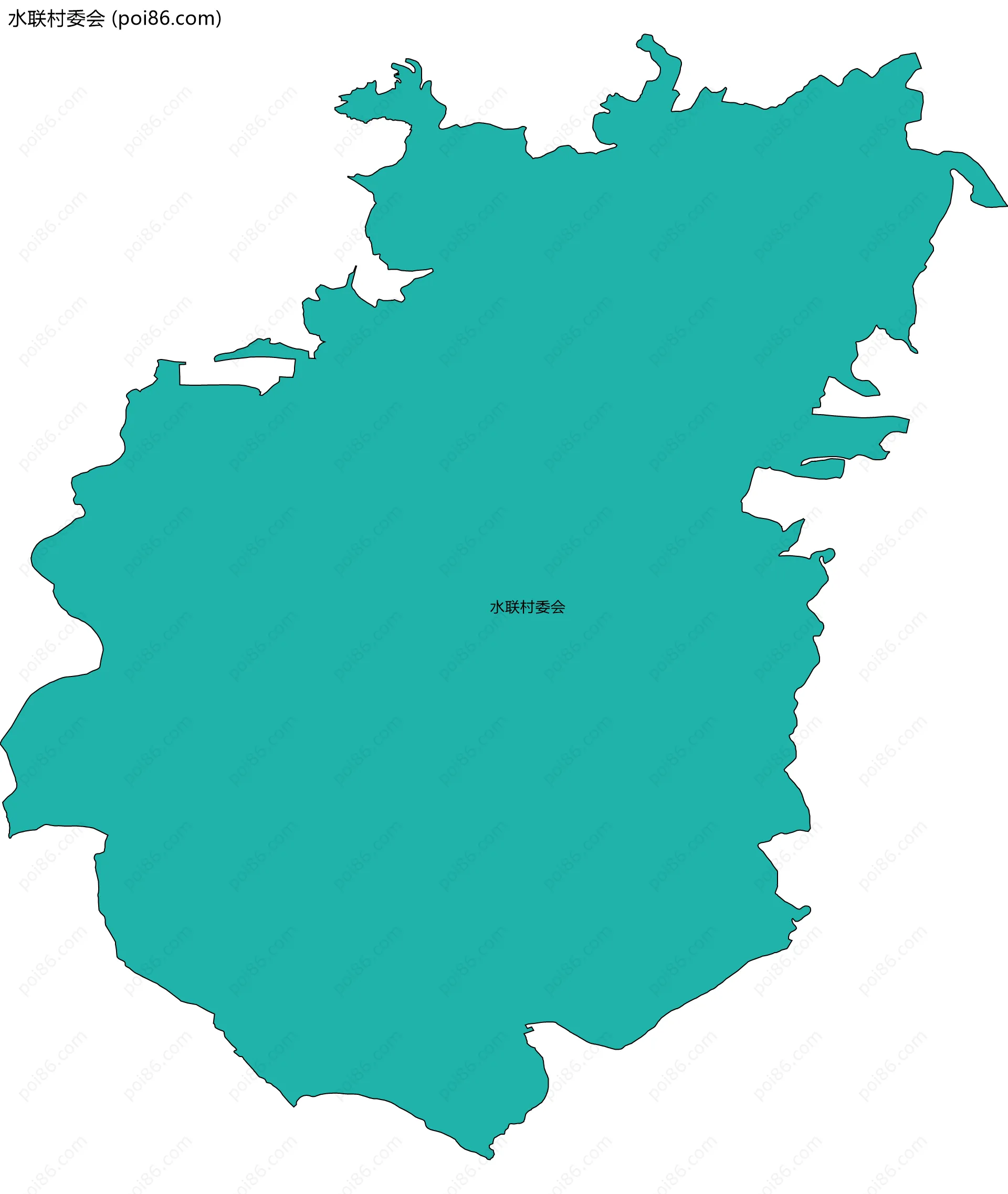 水联村委会边界地图