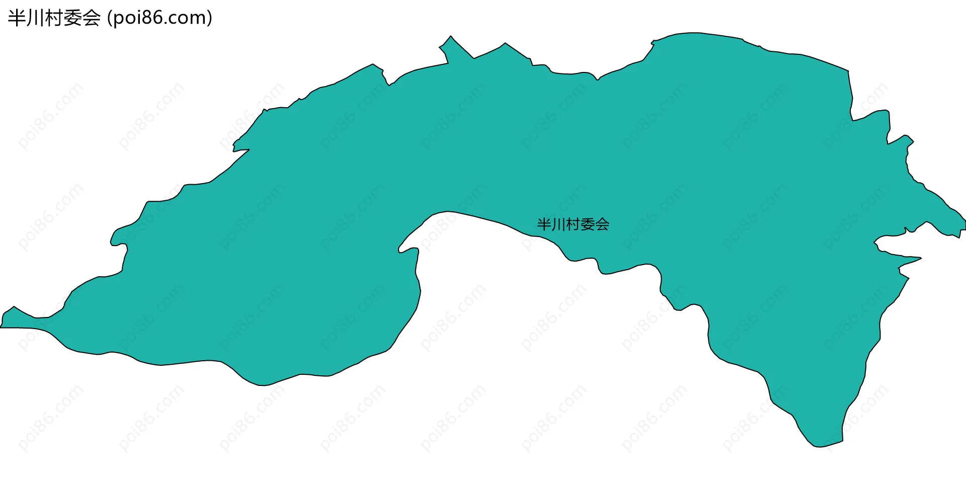 半川村委会边界地图