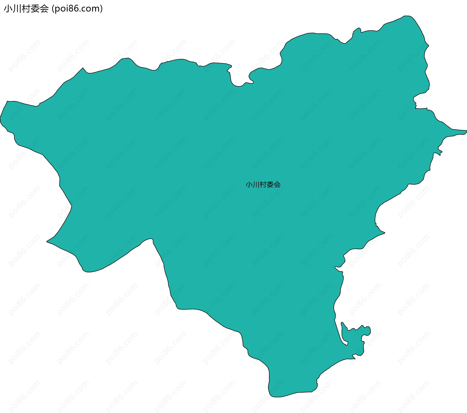 小川村委会边界地图