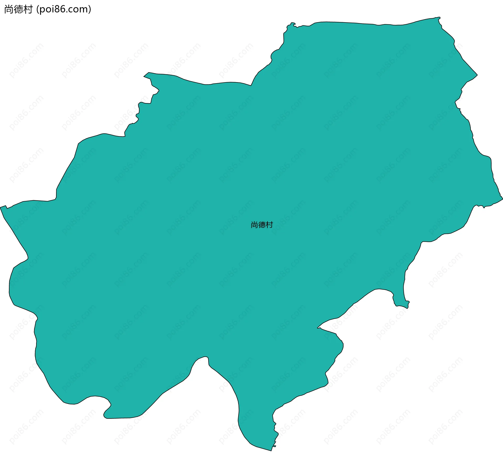 尚德村边界地图