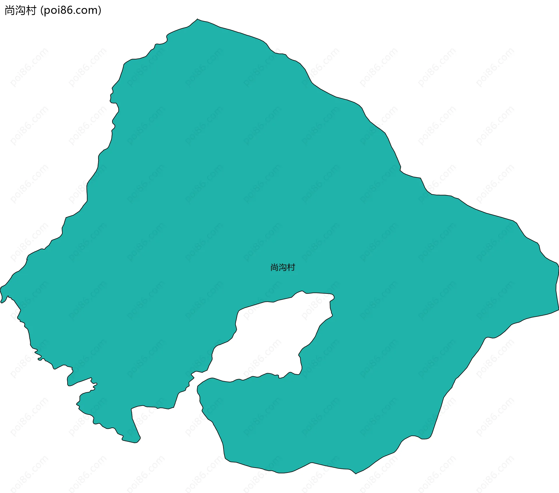 尚沟村边界地图