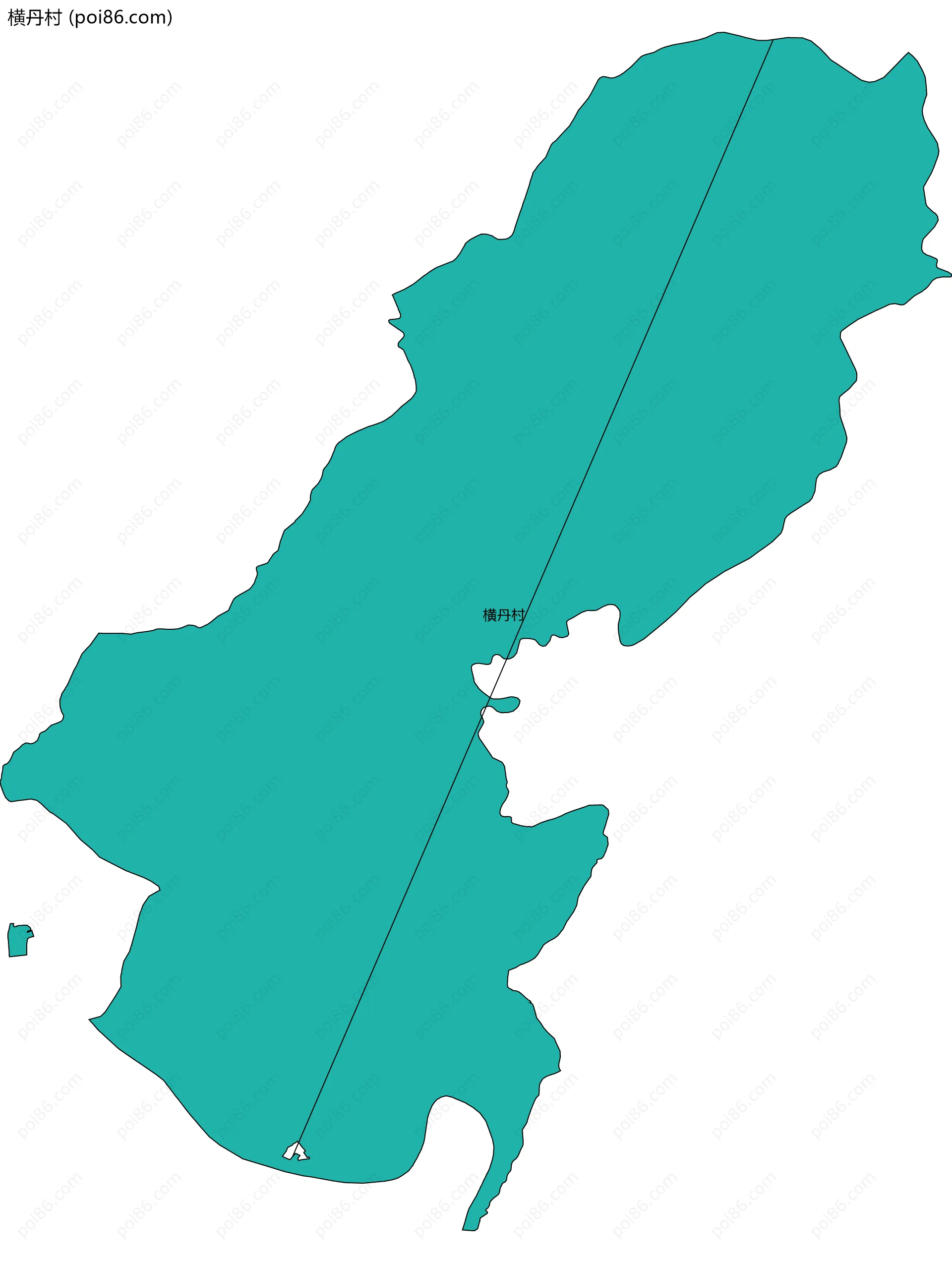 横丹村边界地图