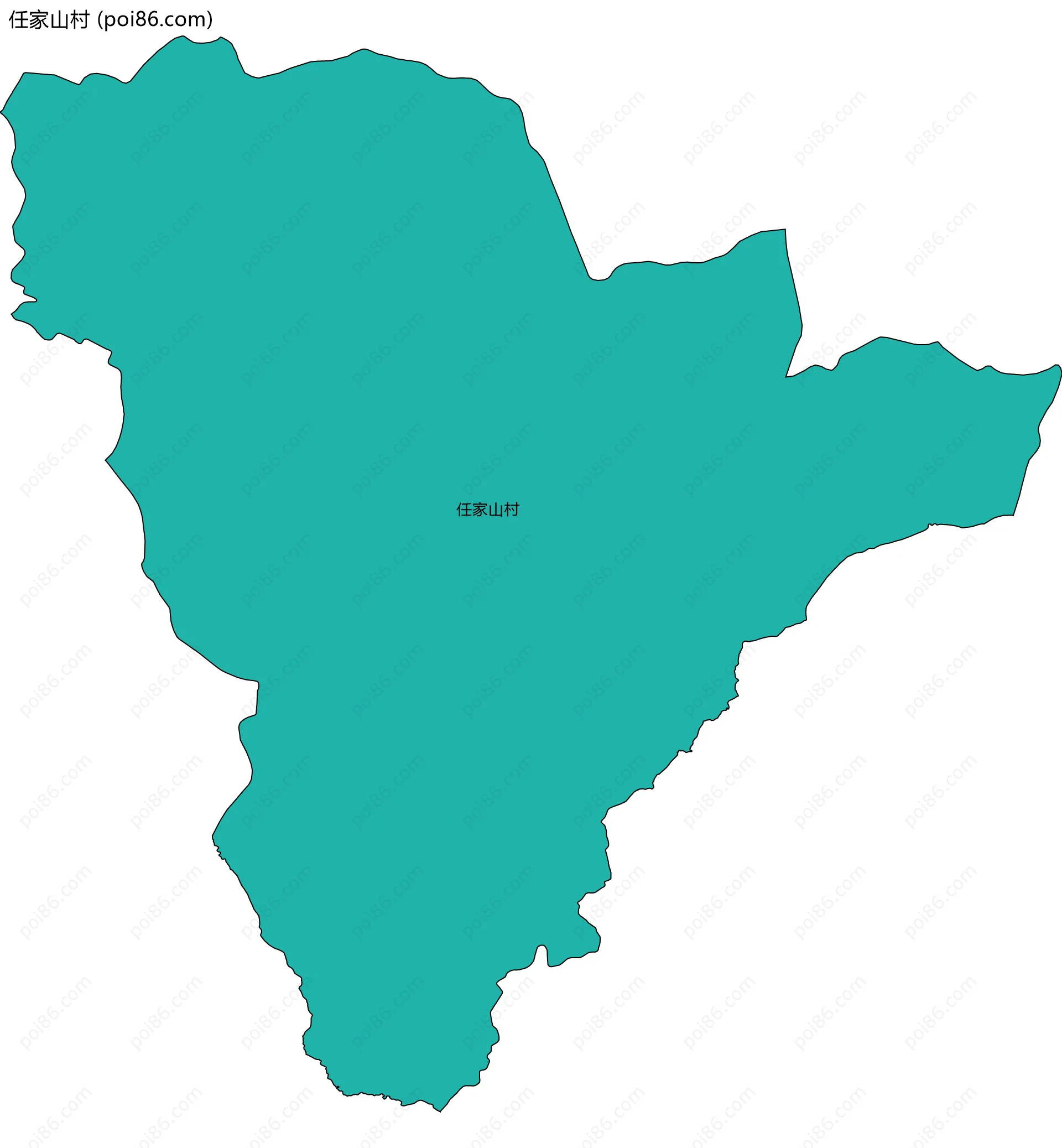 任家山村边界地图