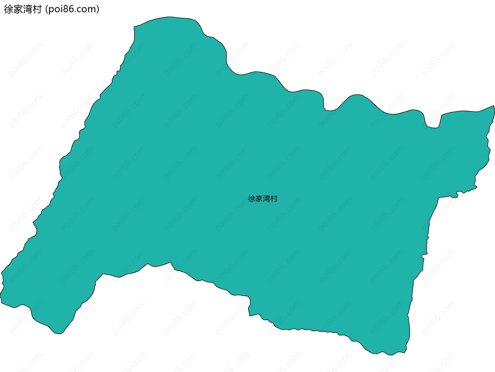 徐家湾村边界地图