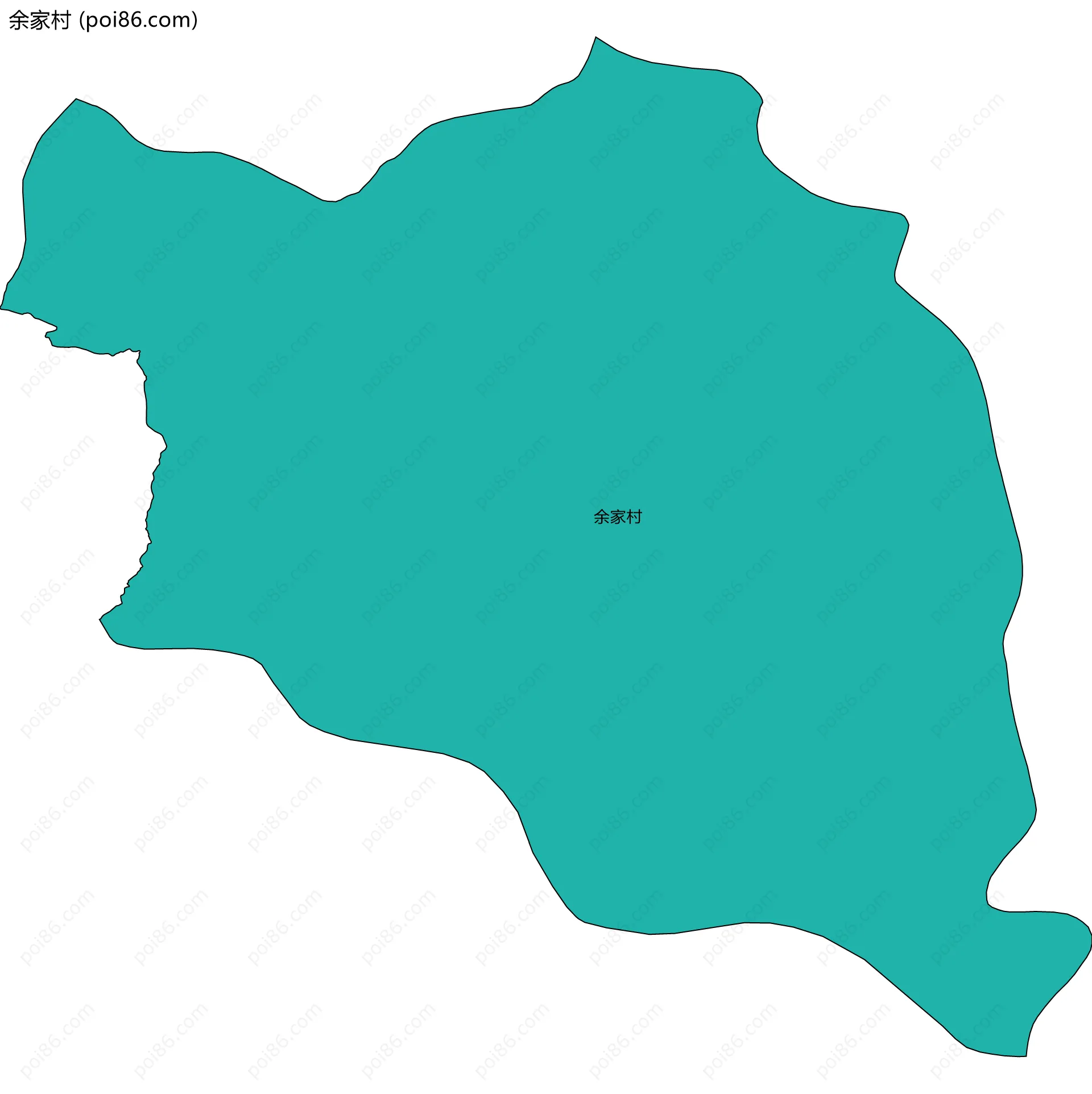 余家村边界地图