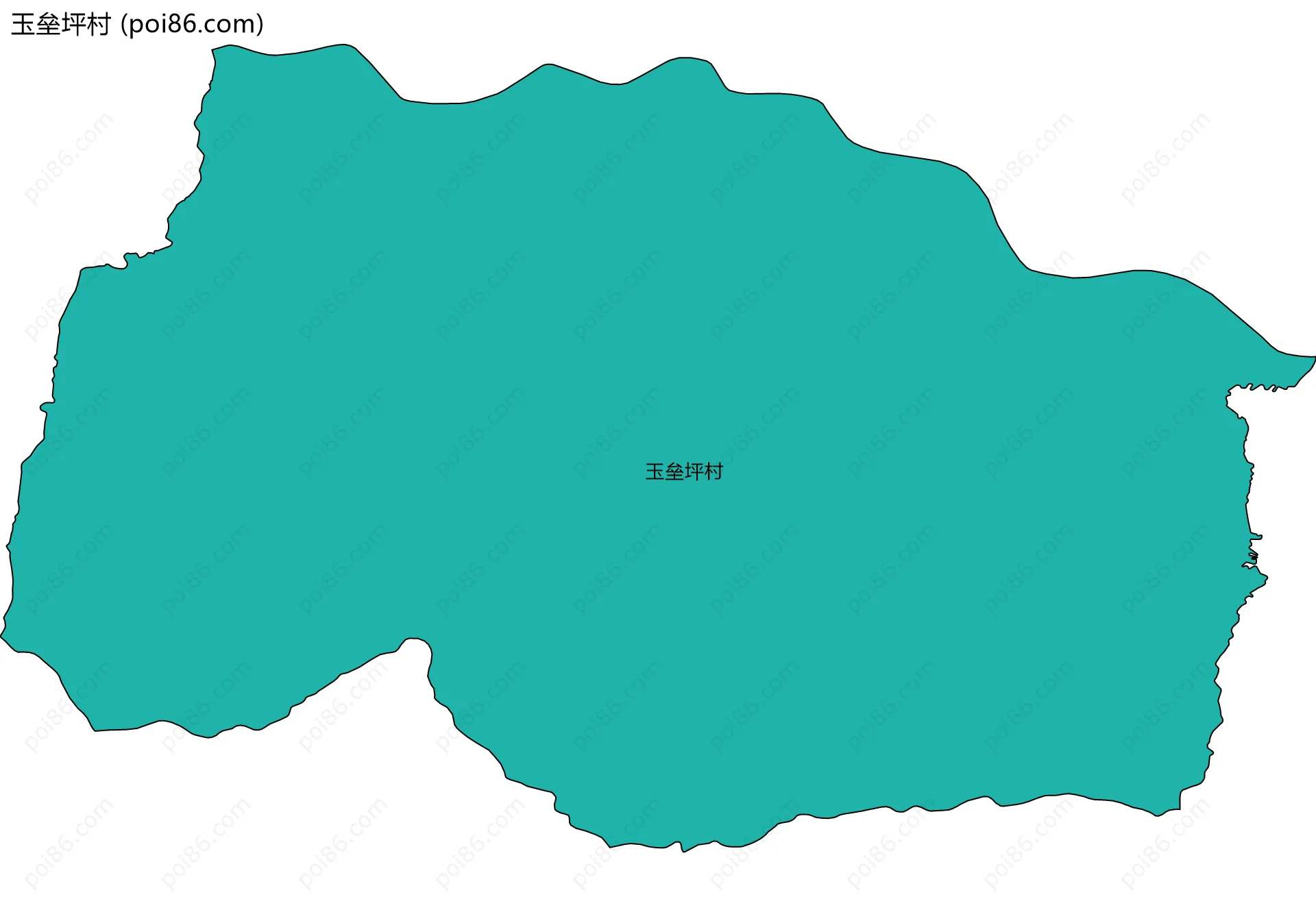 玉垒坪村边界地图