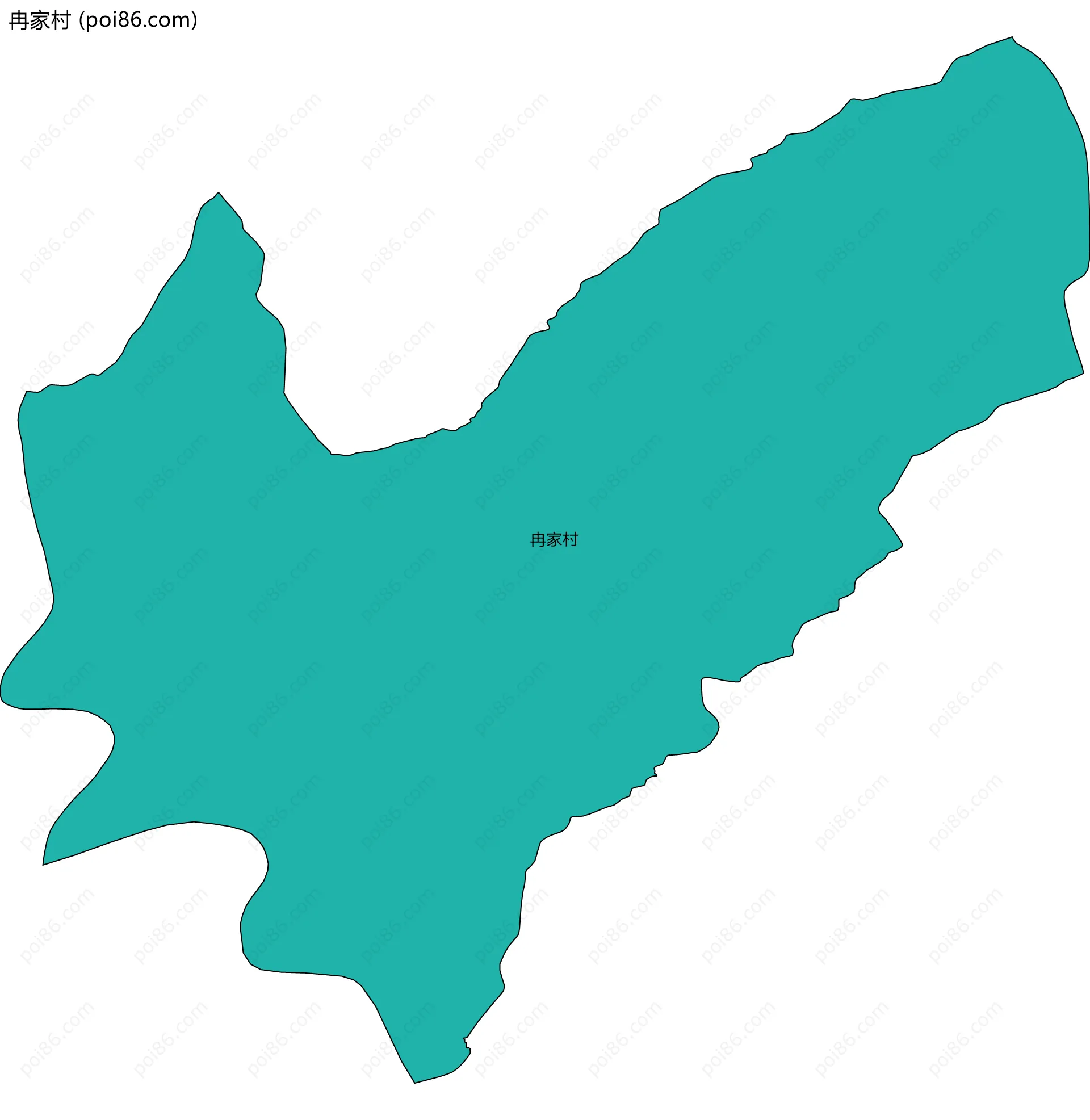 冉家村边界地图