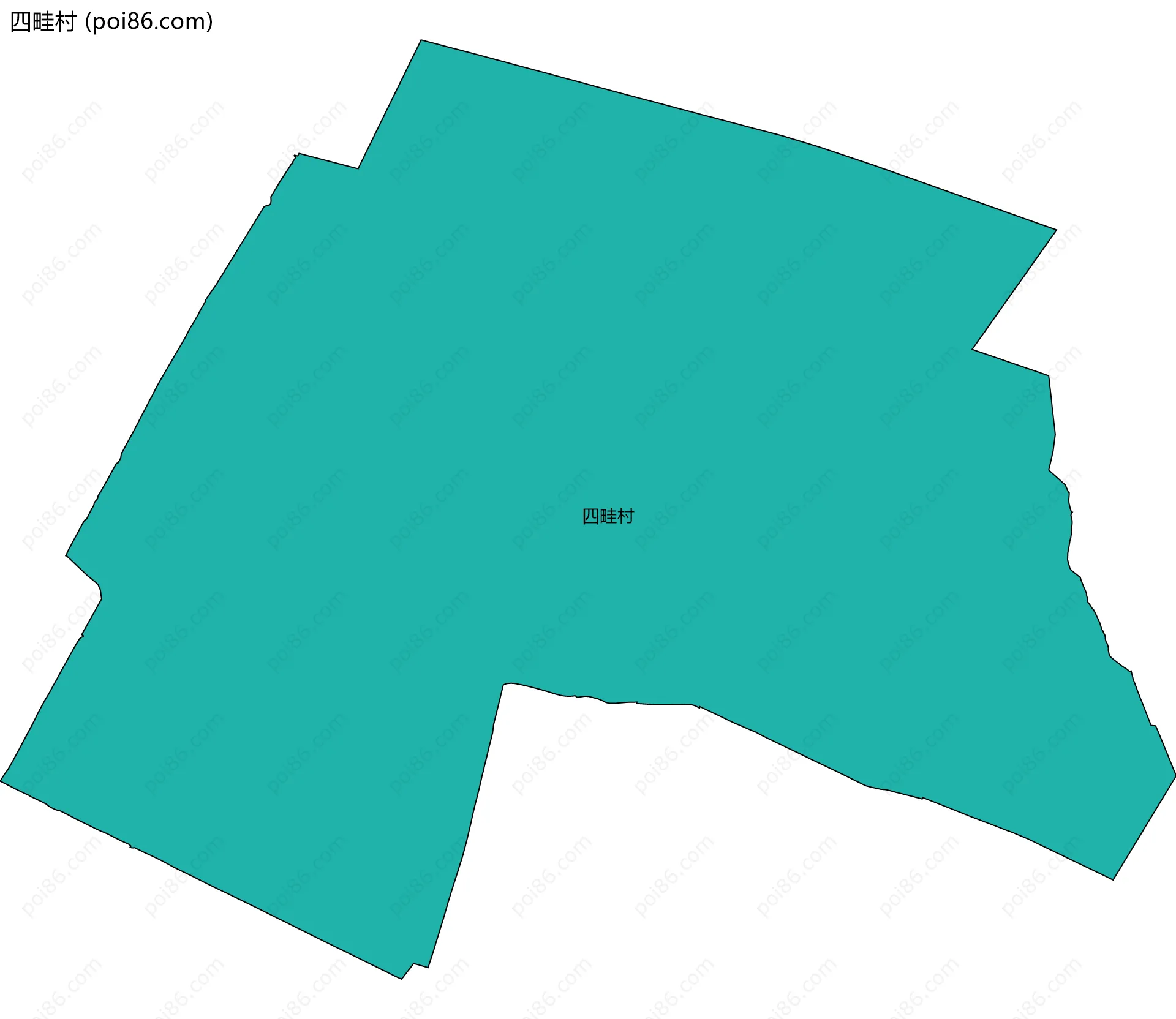 四畦村边界地图