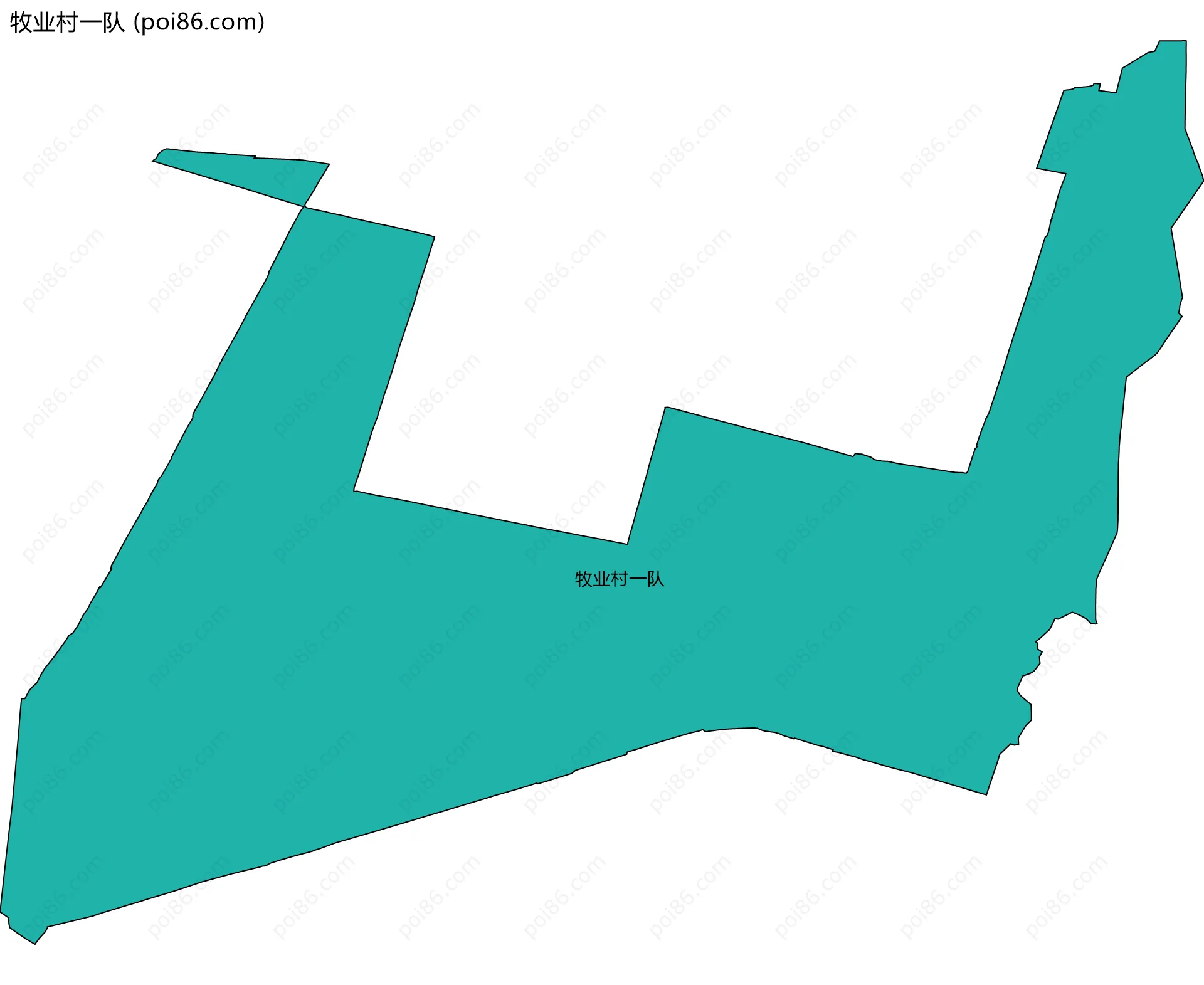 牧业村一队边界地图