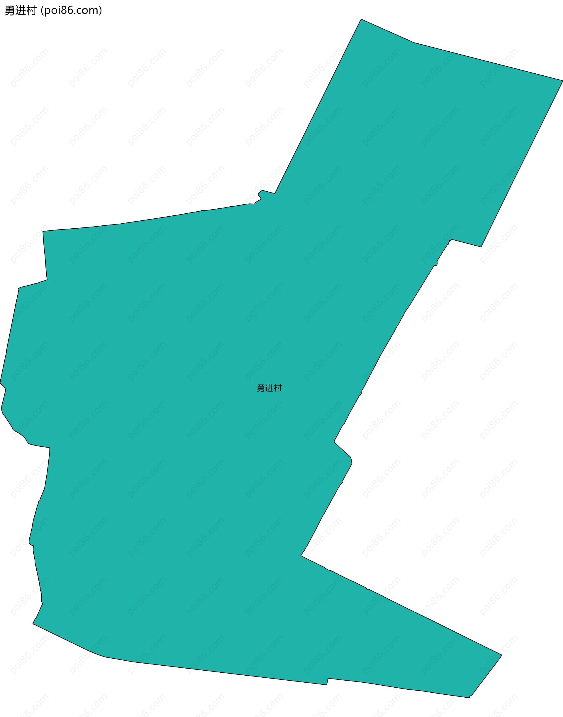 勇进村边界地图