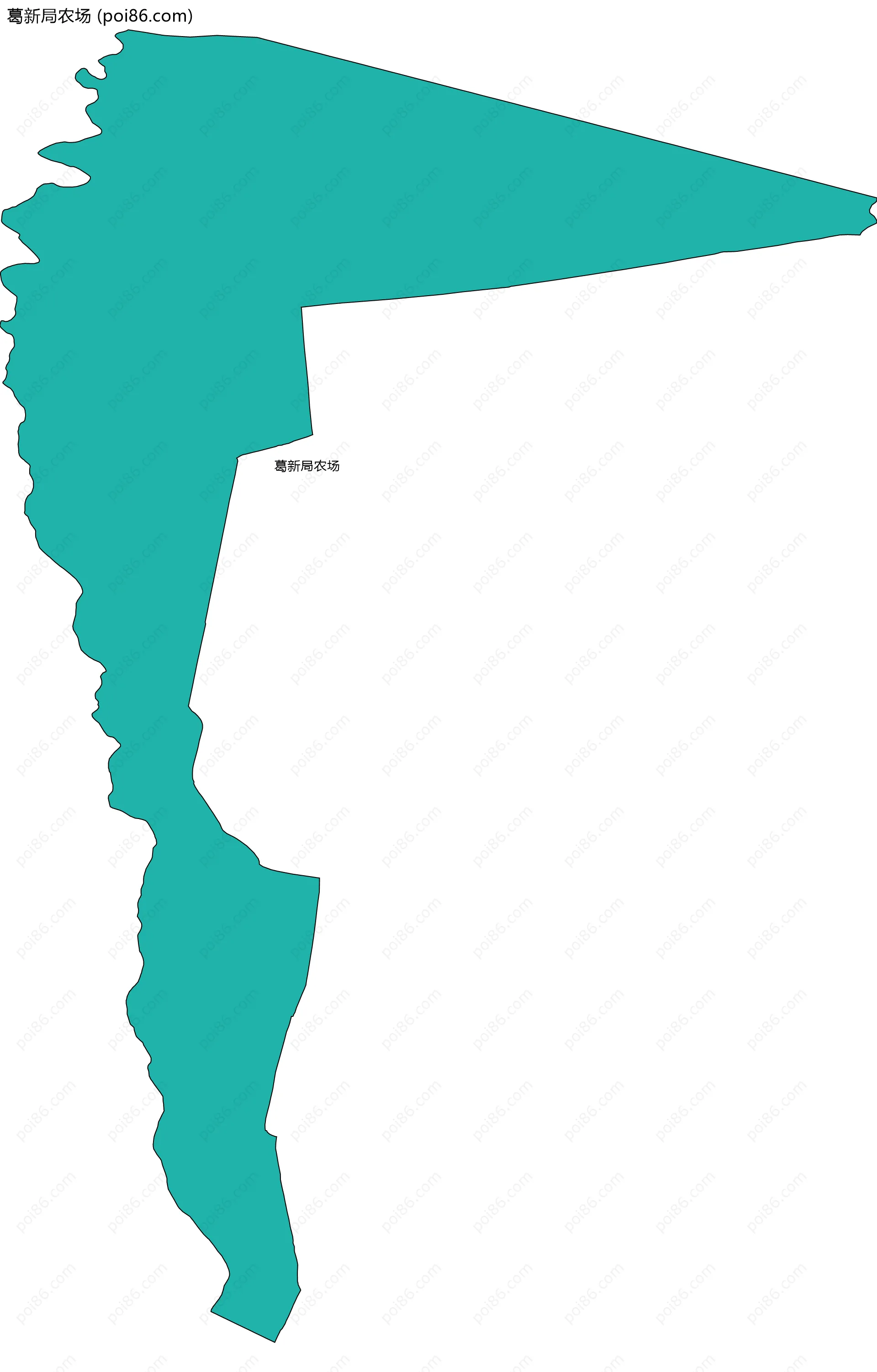 葛新局农场边界地图