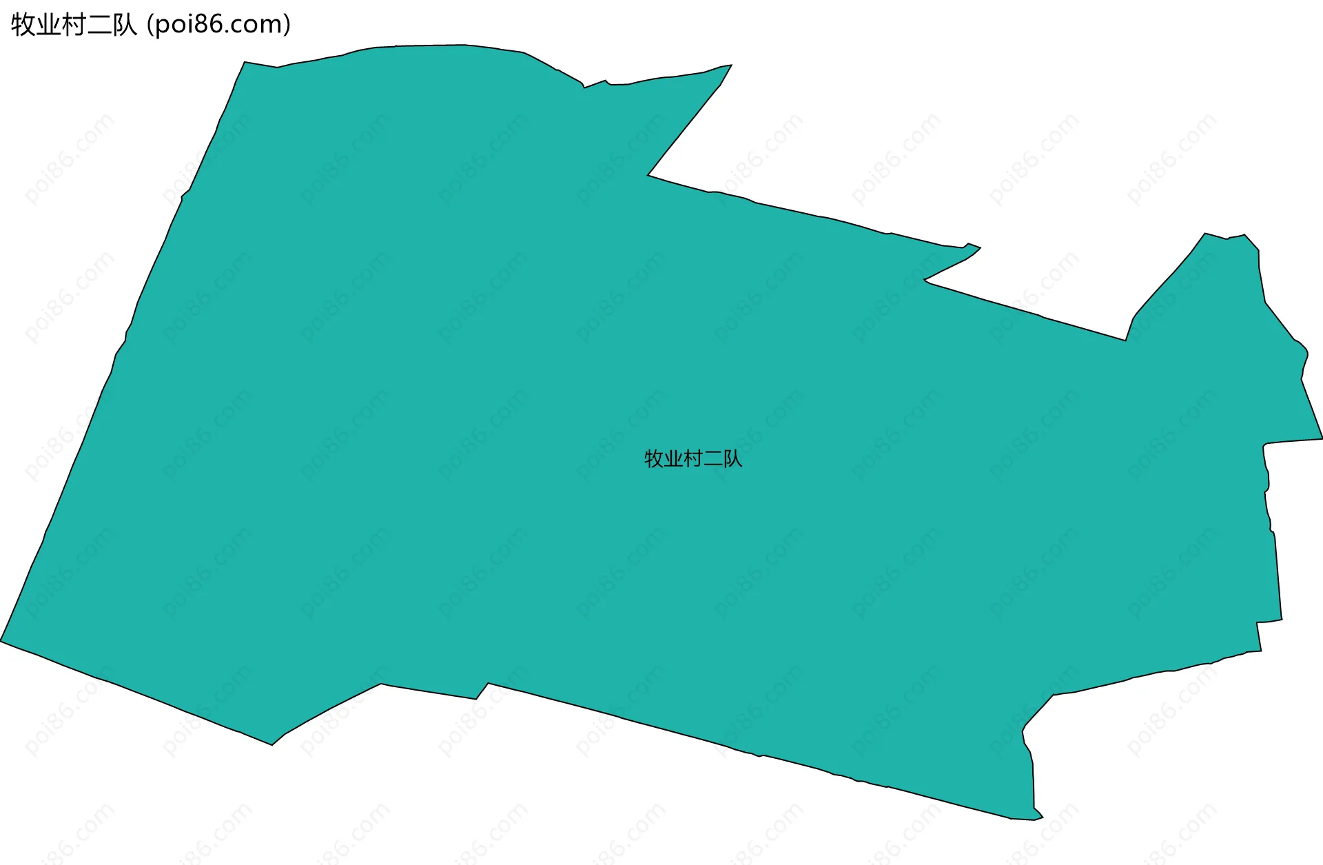 牧业村二队边界地图