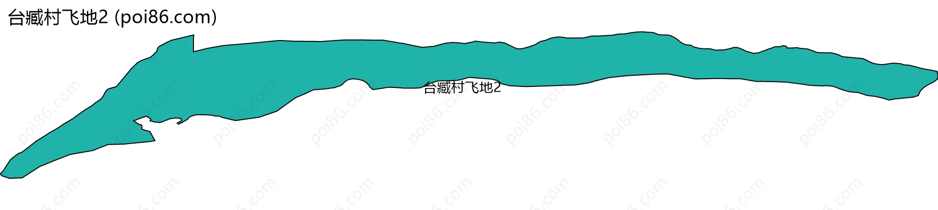台臧村飞地2边界地图