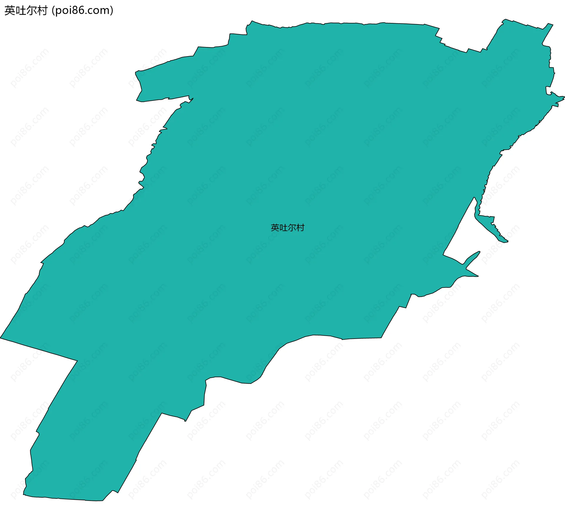 英吐尔村边界地图