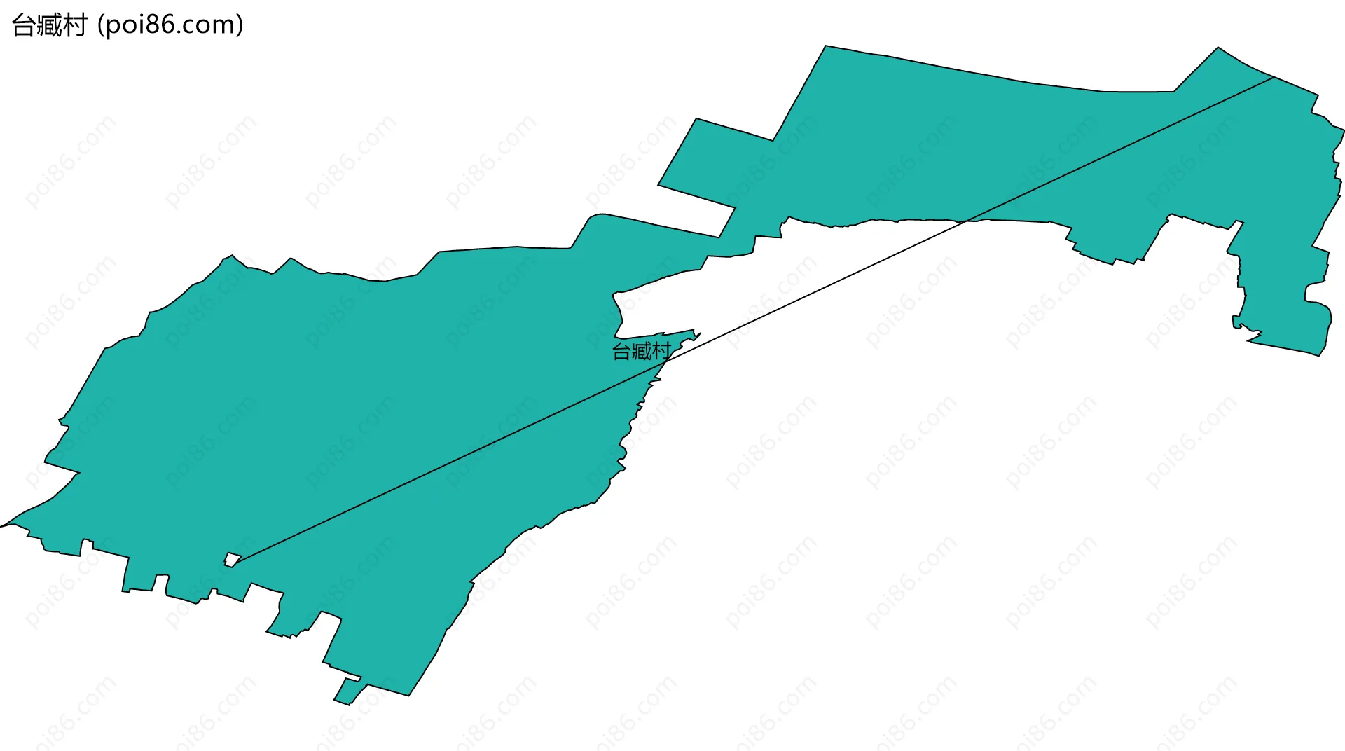 台臧村边界地图